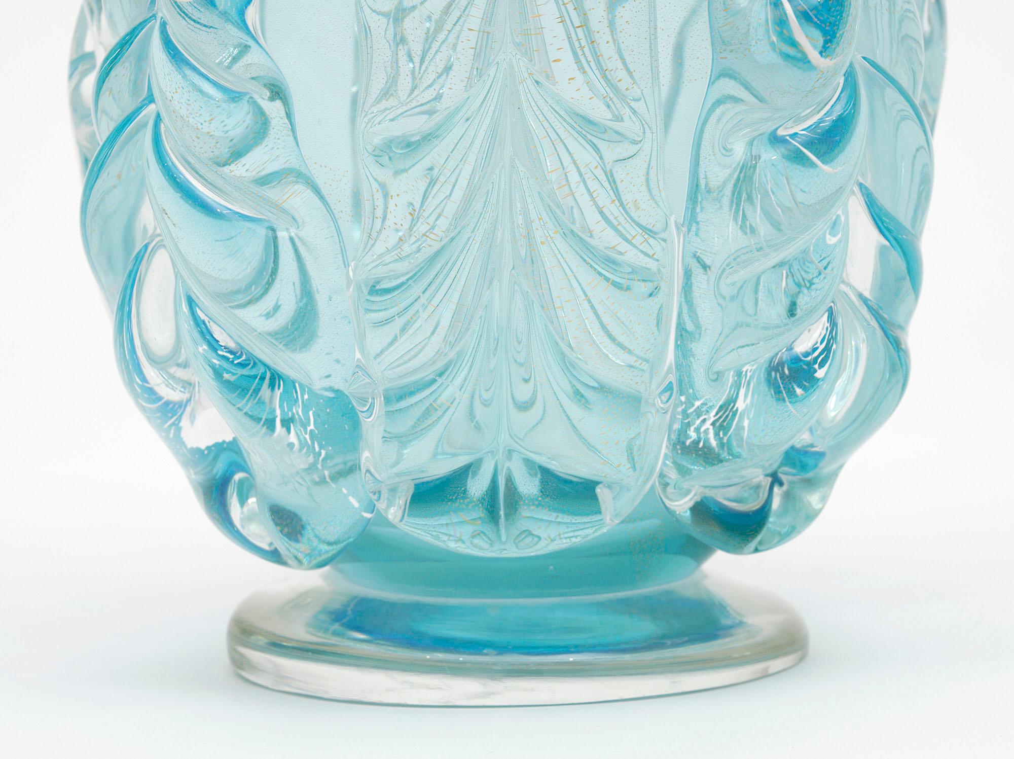 Vetro di Murano Vaso Aqua in vetro di Murano in vendita
