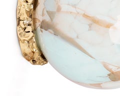 Murano Glass Aquamarine Crown Wall Lamp by Stories of Italy