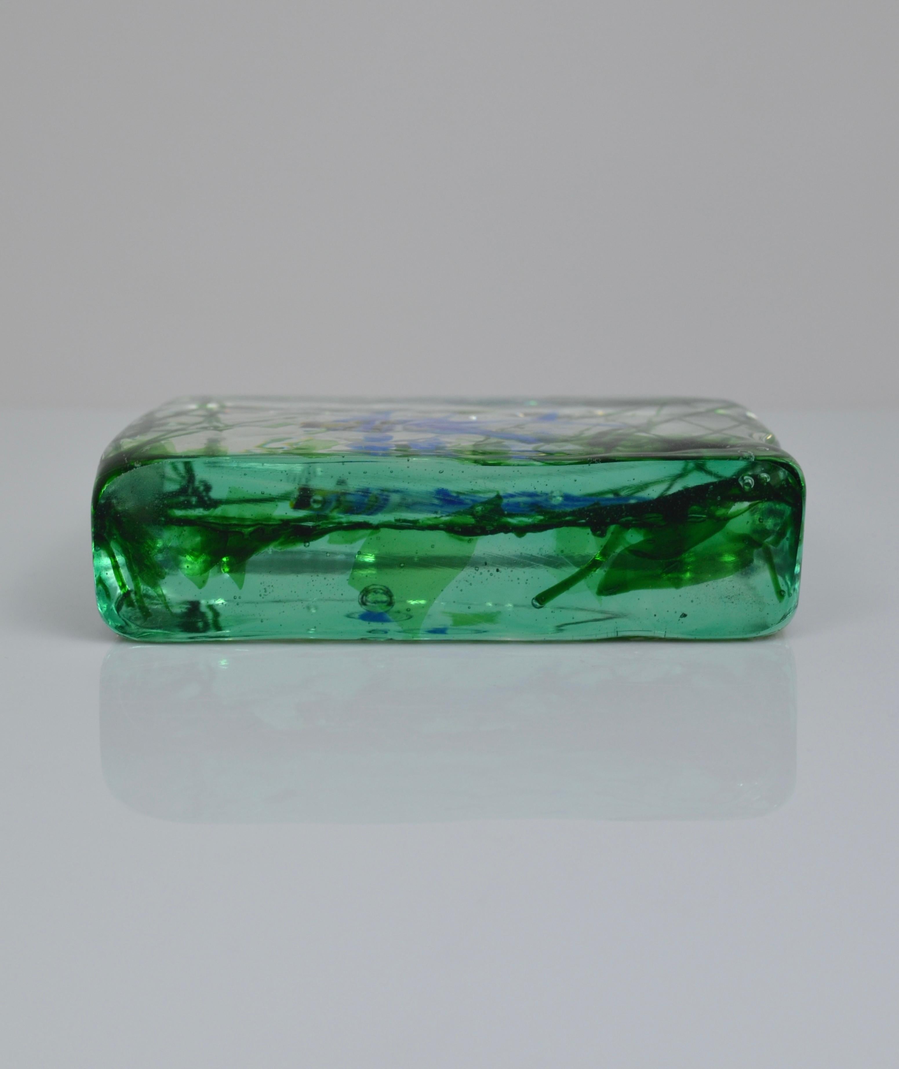 Aquariumblock aus Murano-Glas von Alfredo Barbini für Cenedese, 1950er Jahre im Angebot 2