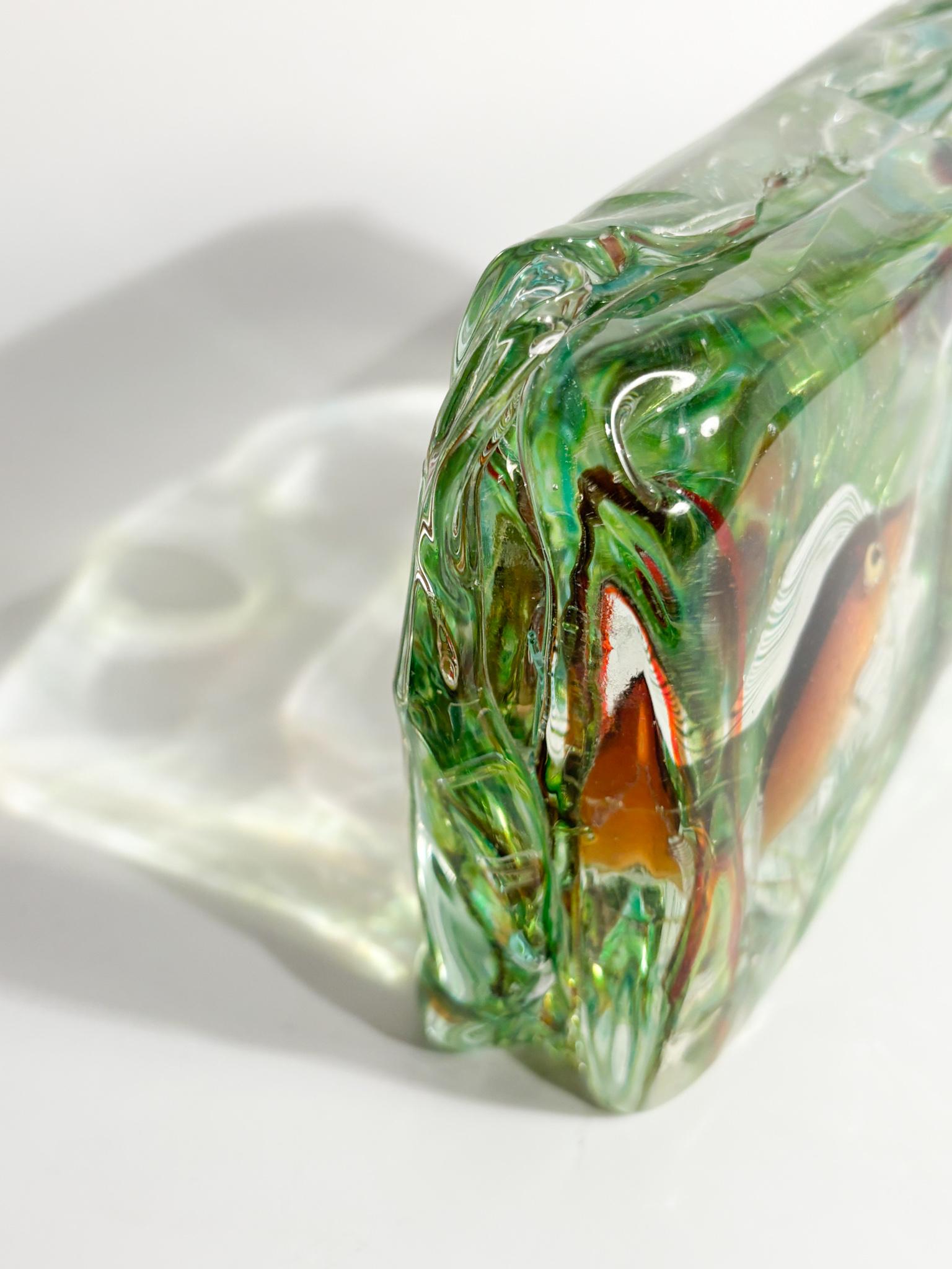 Acuario de cristal de Murano de Cenedese con figuras marinas de los años 50 en venta 8