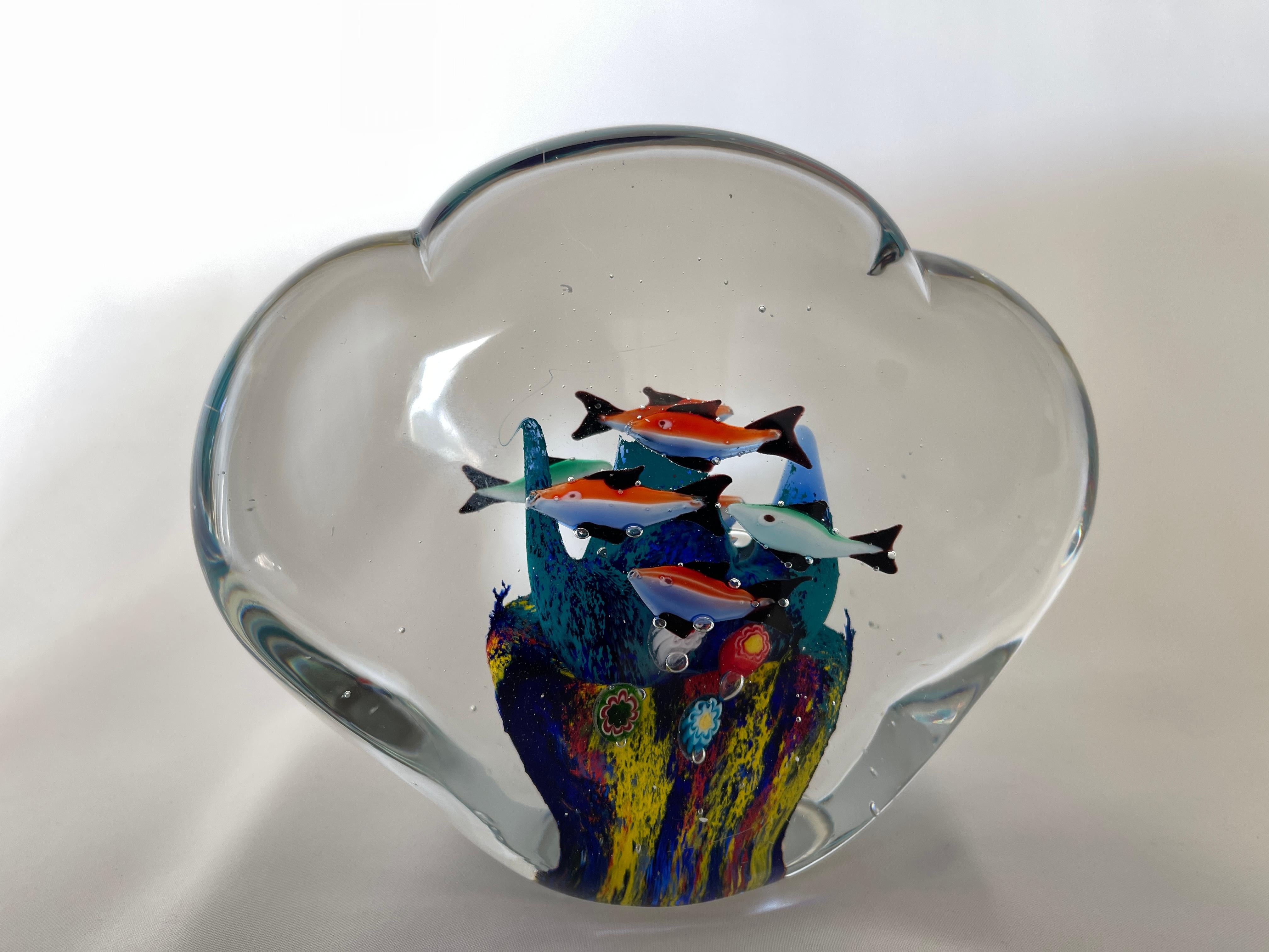 Mid Century Murano Glass Fish Aquarium Sculpture 4