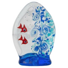 Presse-papier pour aquarium en verre de Murano par Tagliapietra