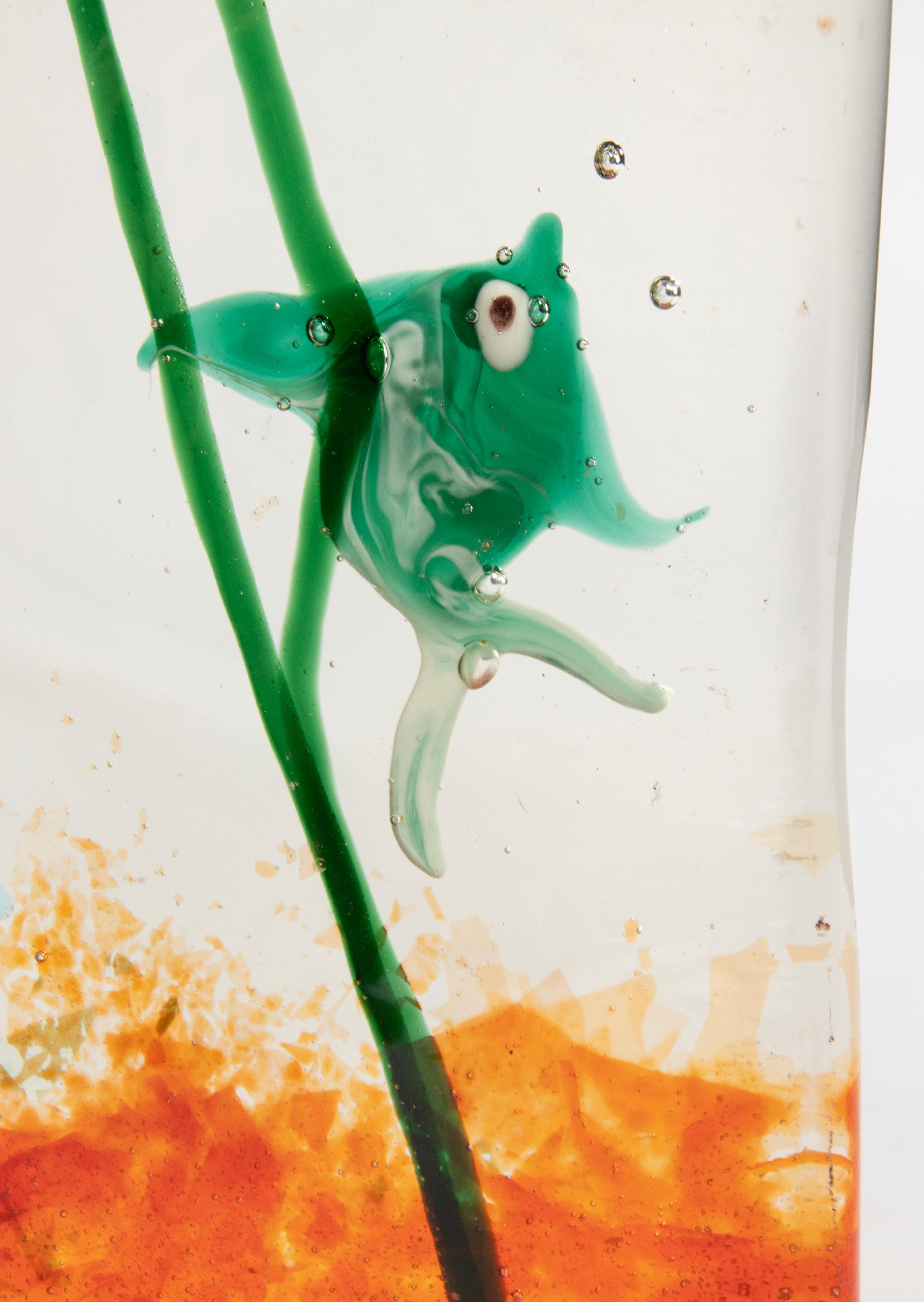 Sculpture d'aquarium en verre de Murano - Italie - Circa 1960s en vente 5