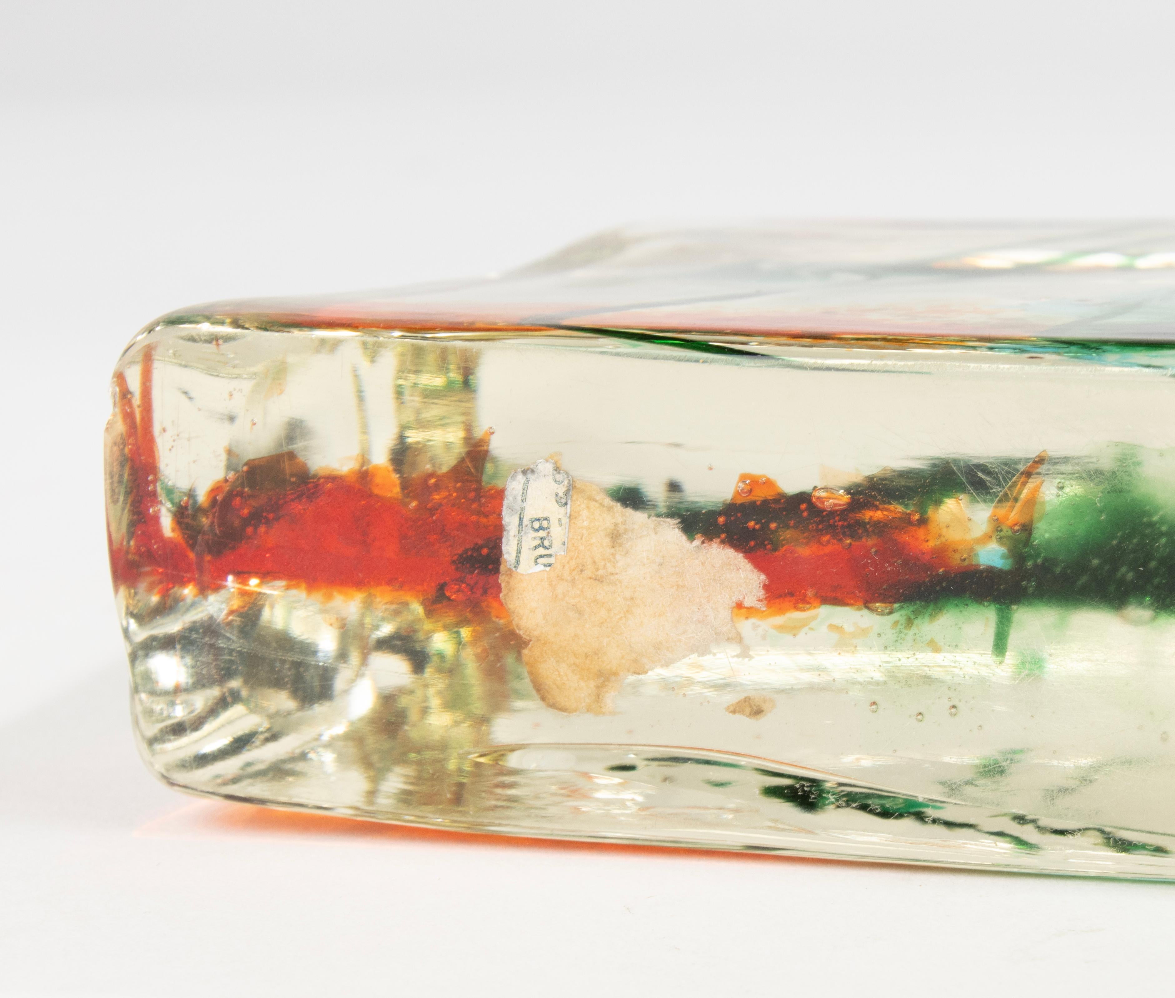 Verre de Murano Sculpture d'aquarium en verre de Murano - Italie - Circa 1960s en vente