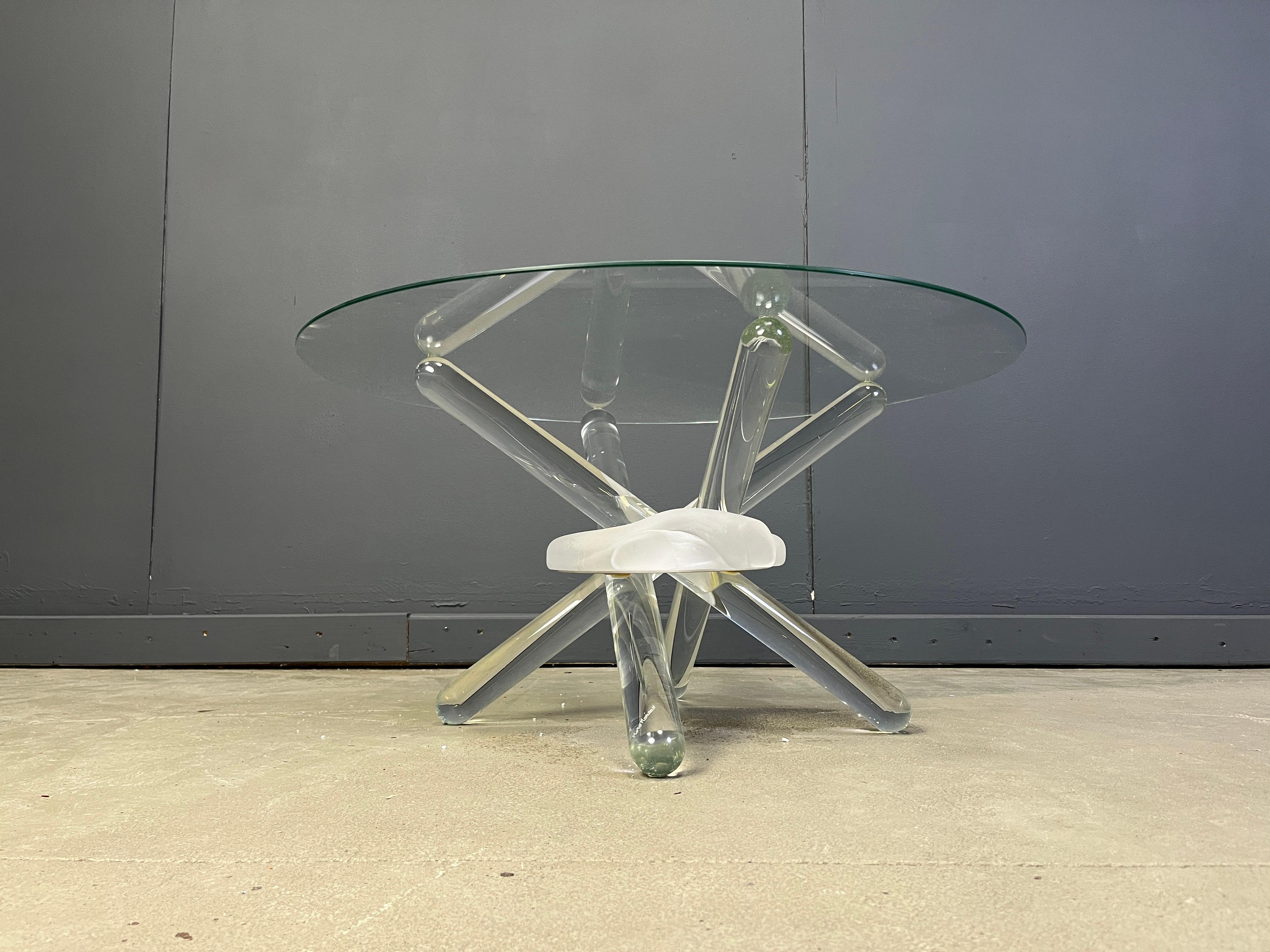 Table basse arlequin en verre de Murano par Maurice Barilone, années 1980 en vente 6