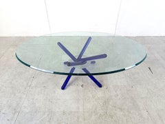 Murano glass arlequin coffee table by Maurice Barilone, 1980s