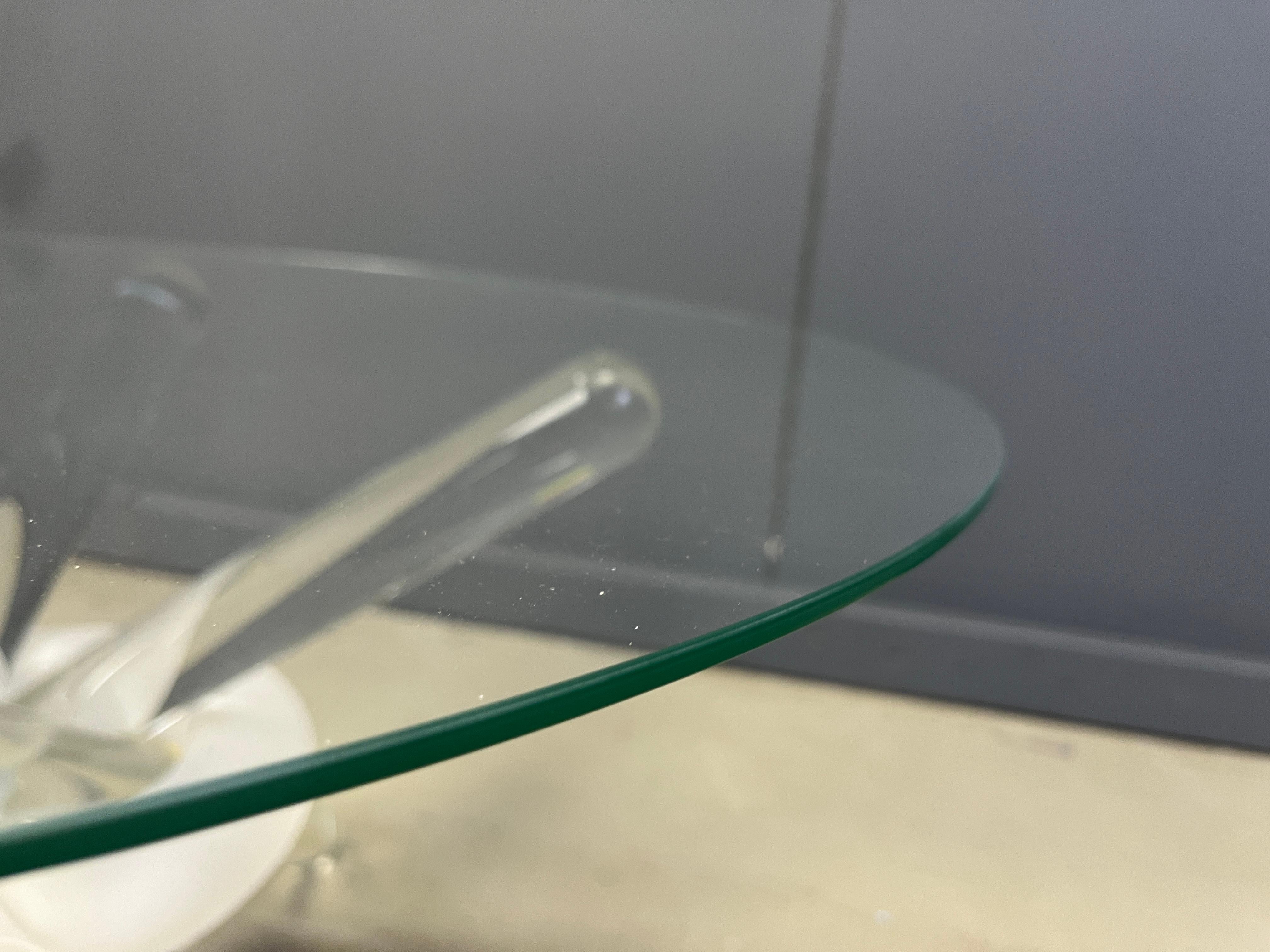 italien Table basse arlequin en verre de Murano par Maurice Barilone, années 1980 en vente