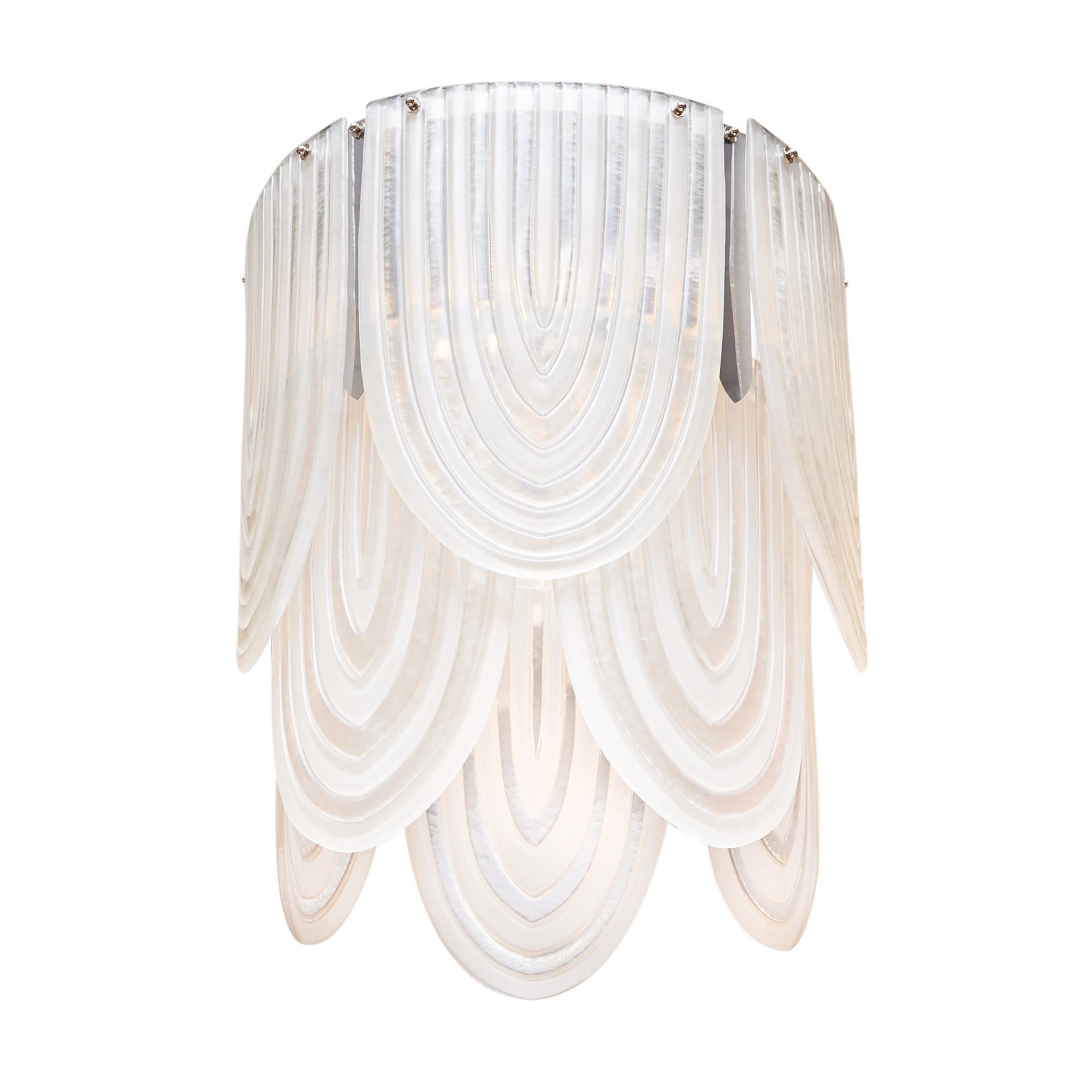 Lampadario Art Deco in vetro di Murano In condizioni Nuovo in vendita a Austin, TX