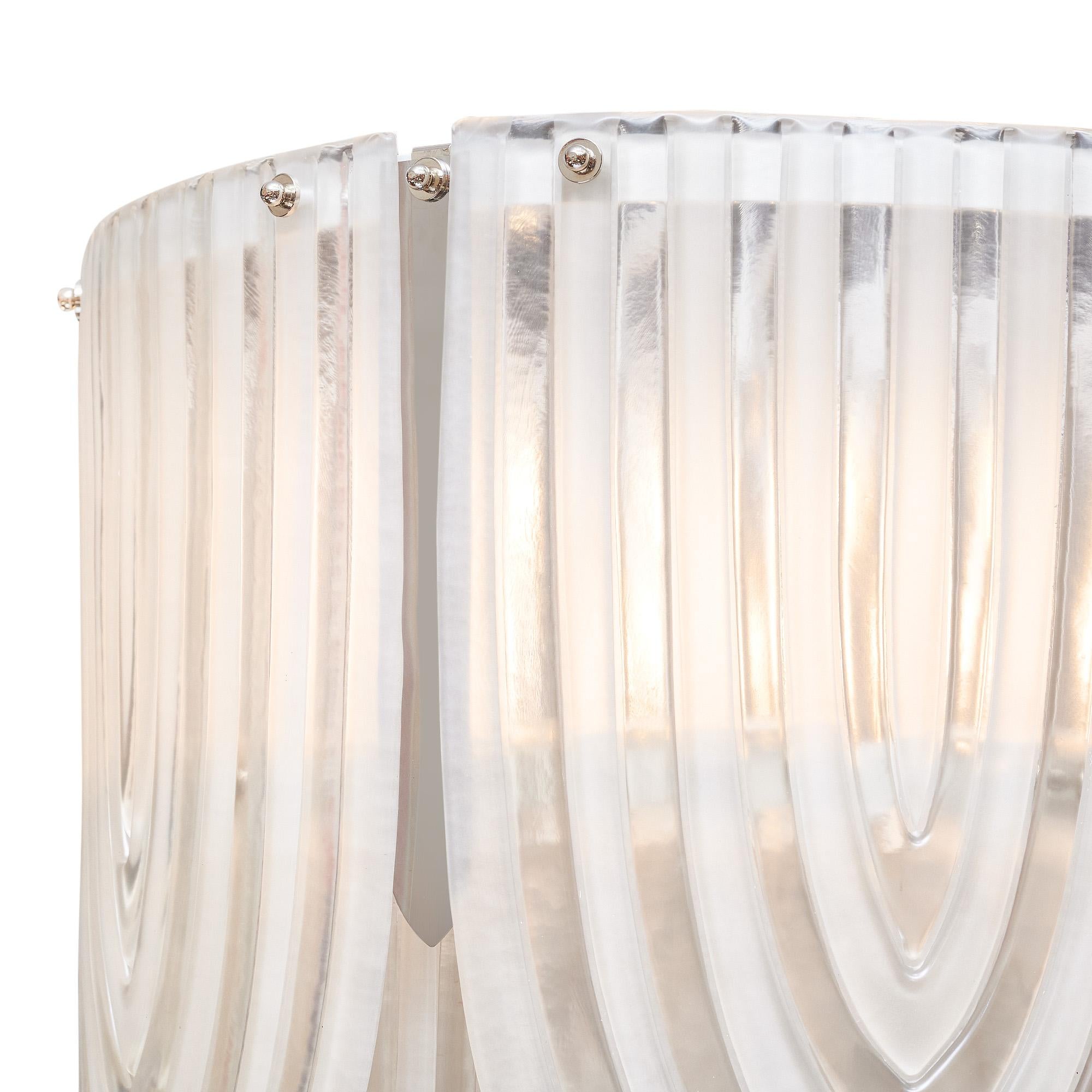 Vetro di Murano Lampadario Art Deco in vetro di Murano in vendita