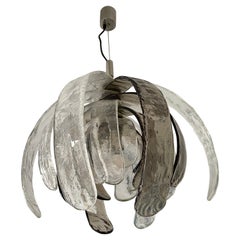 Murano Glass Artichoke Pendant Light by Carlo Nason for Mazzega, Italy, 1970s