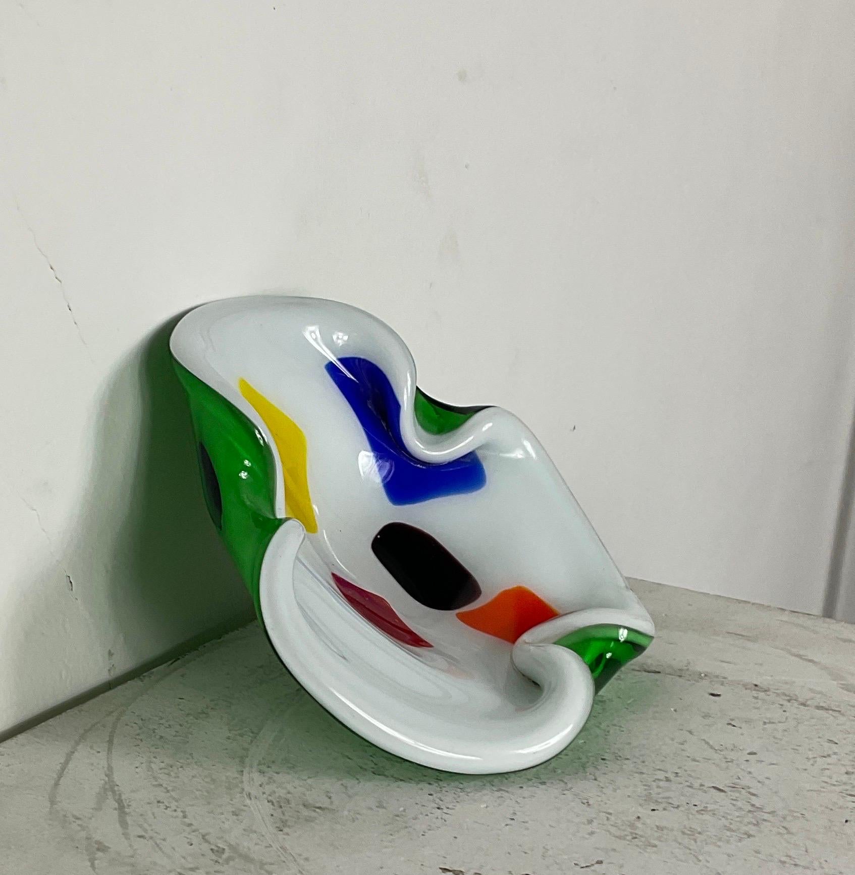 Murano glass ashtray attributable to Archimedes Seguso of the 60s For Sale 1