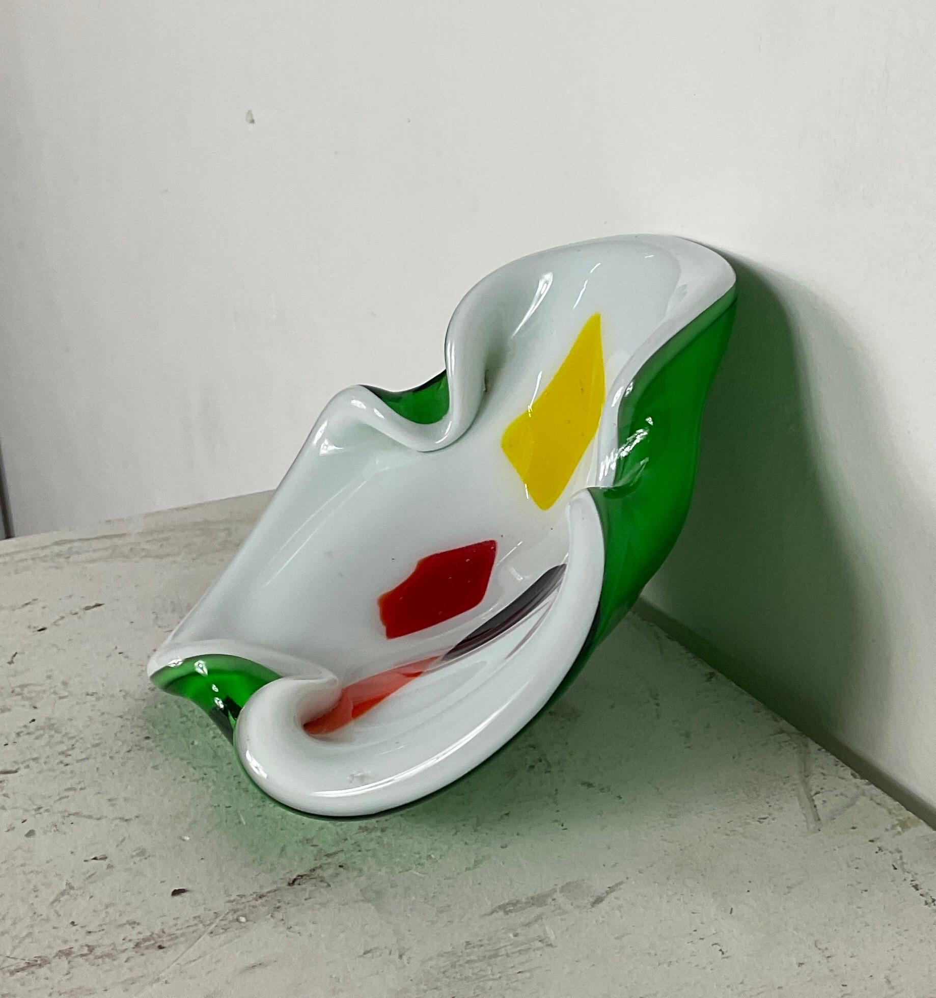 Murano glass ashtray attributable to Archimedes Seguso of the 60s For Sale 2