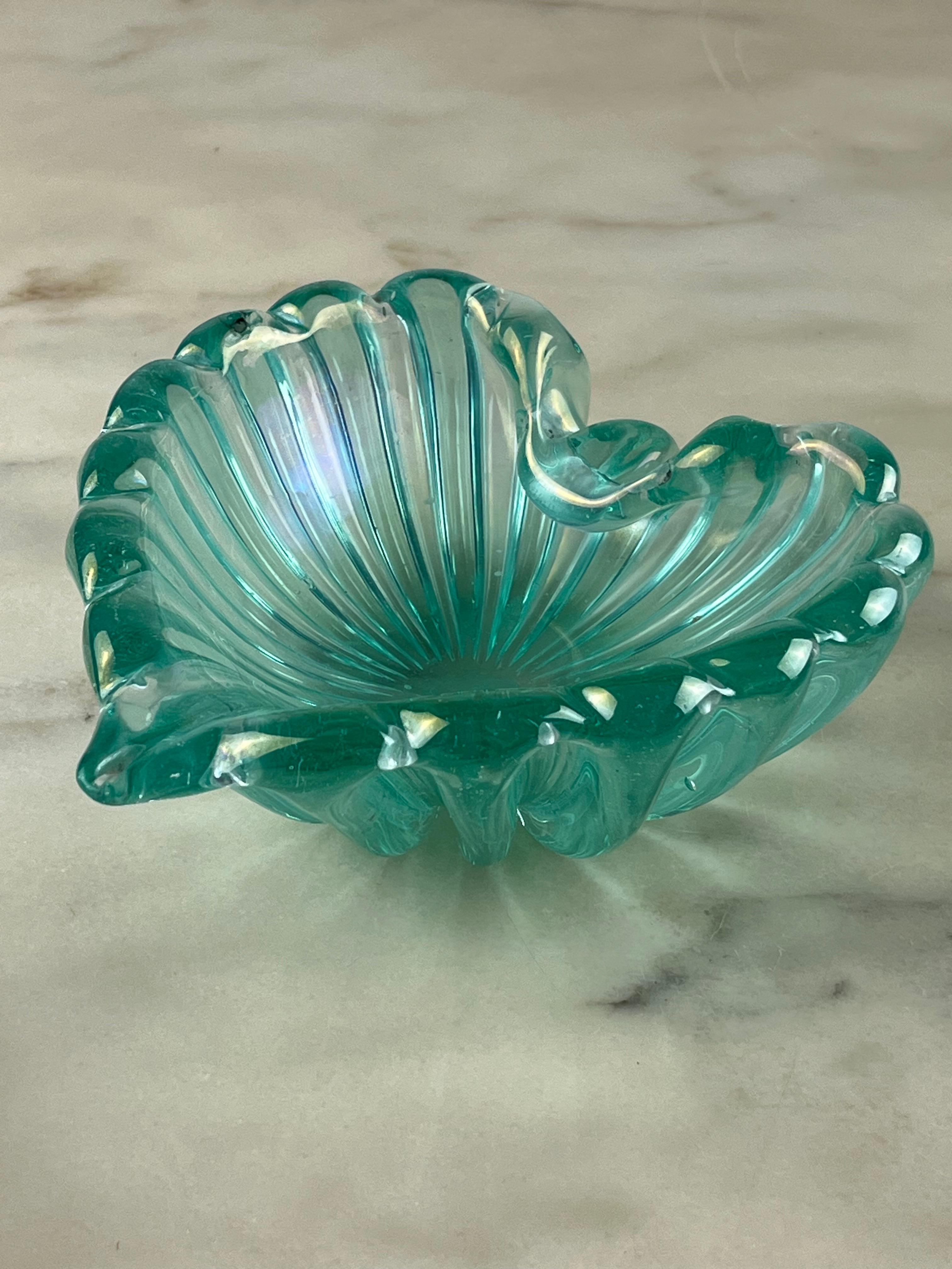 Murano Glass Ashtray, attributed to Barovier & Toso, Italy, 1950s For Sale 4