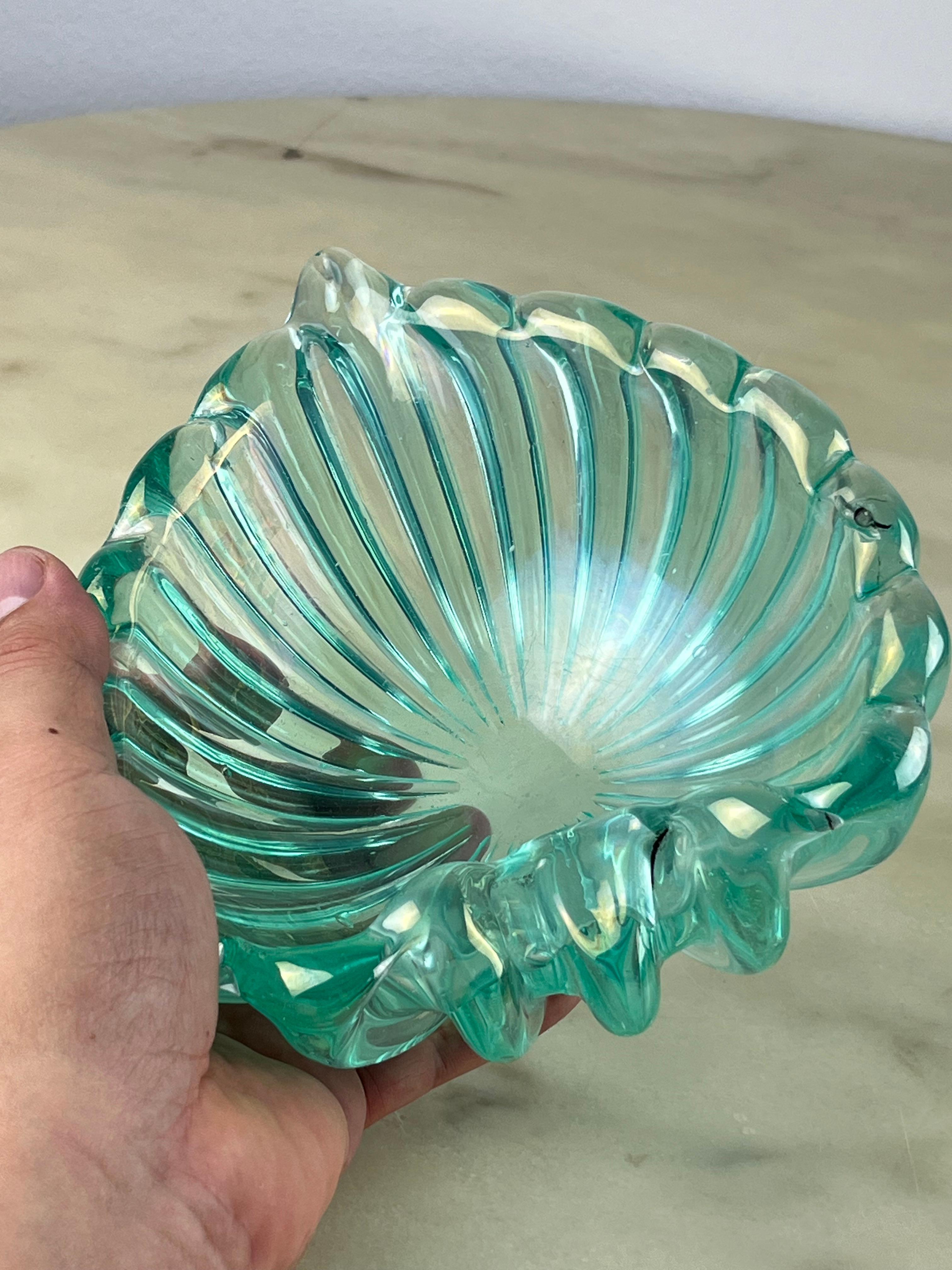 Italian Murano Glass Ashtray, attributed to Barovier & Toso, Italy, 1950s For Sale