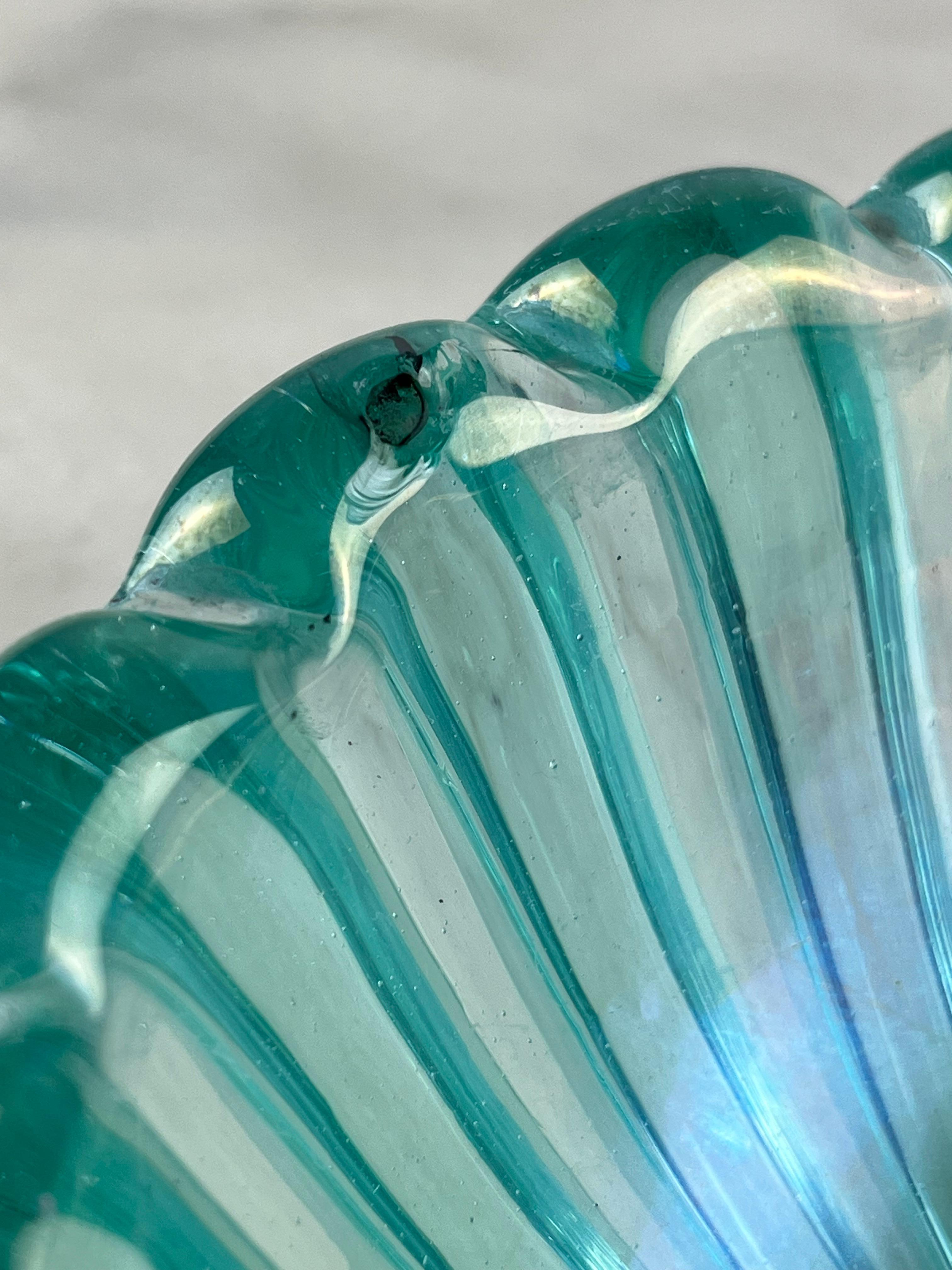 Mid-20th Century Murano Glass Ashtray, attributed to Barovier & Toso, Italy, 1950s For Sale