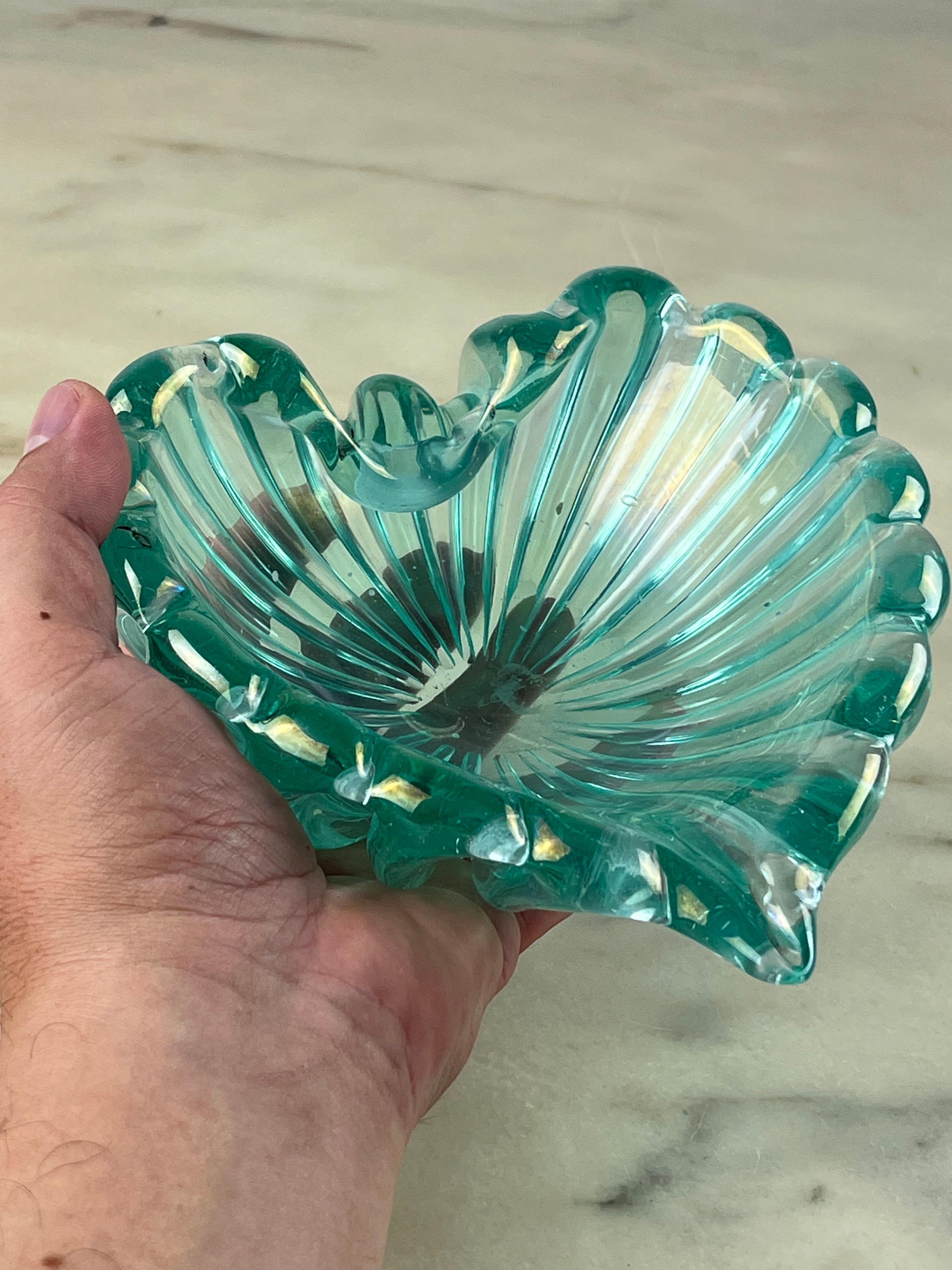Murano Glass Ashtray, attributed to Barovier & Toso, Italy, 1950s For Sale 2