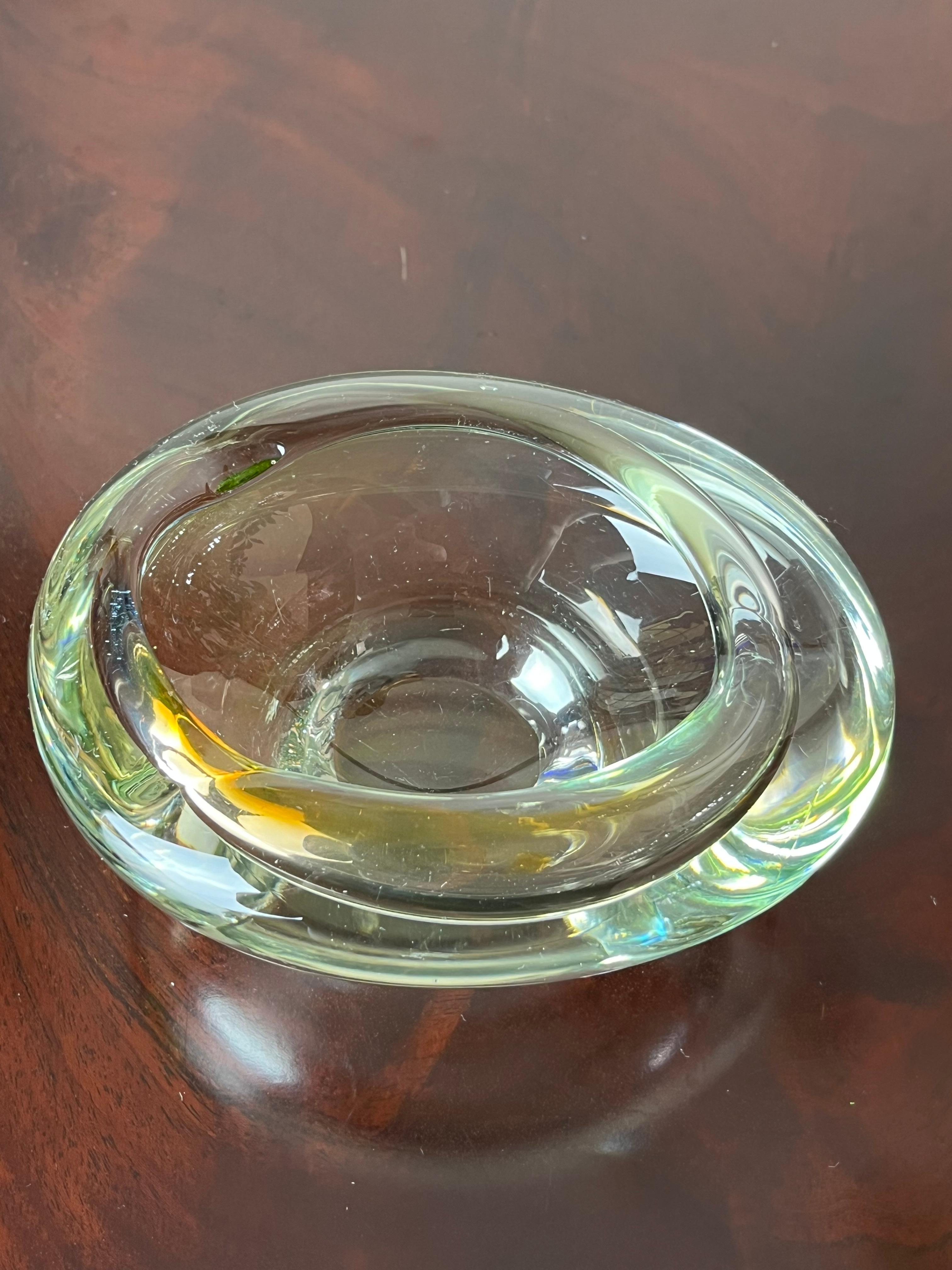 Murano Glass Ashtray, Italy, 1960s In Good Condition For Sale In Palermo, IT