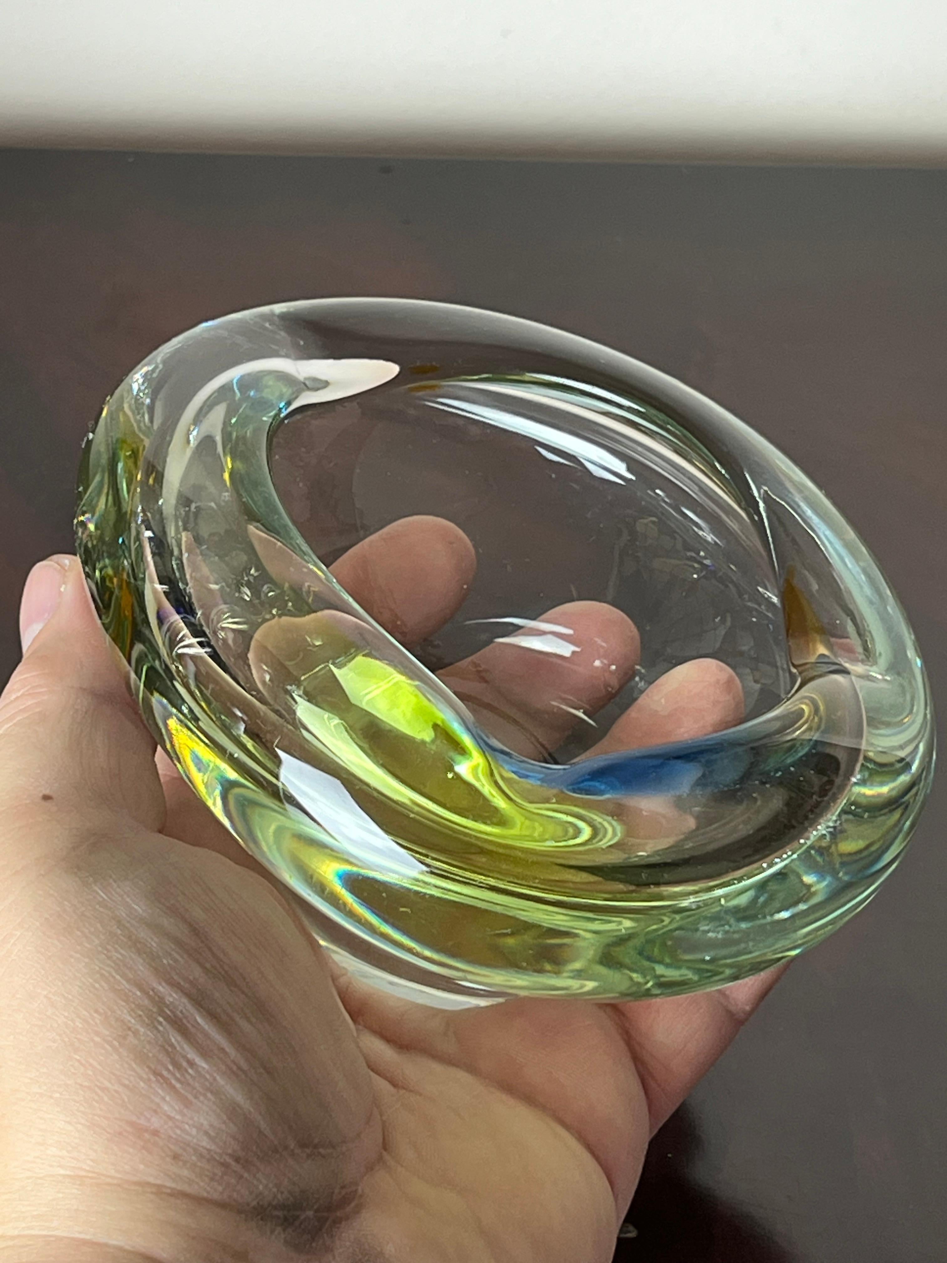 Aschenbecher aus Murano-Glas, Italien, 1960er Jahre (Muranoglas) im Angebot