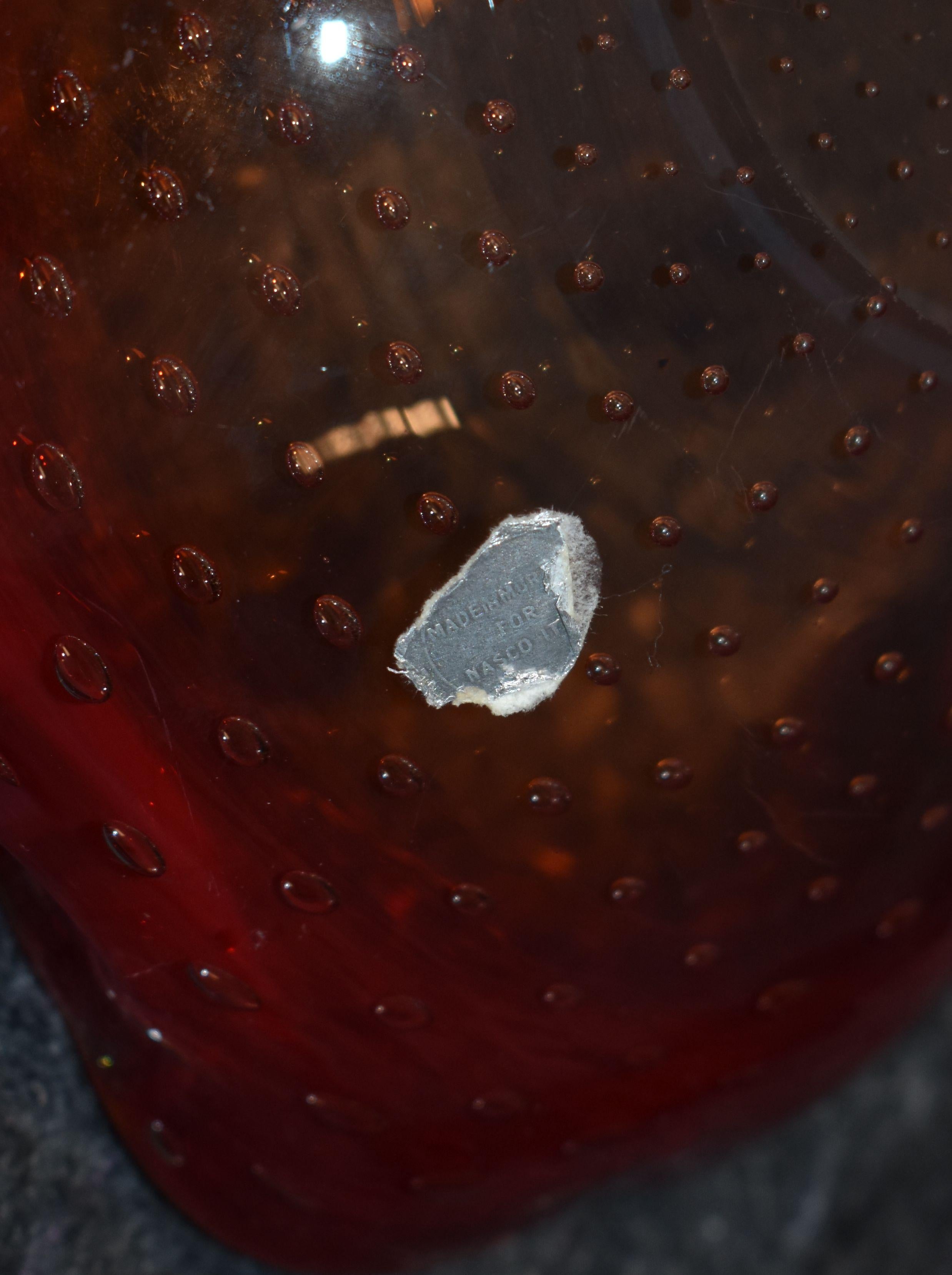 Aschenbecher oder Schale aus Muranoglas in Rot, ca. 1960er Jahre im Angebot 3