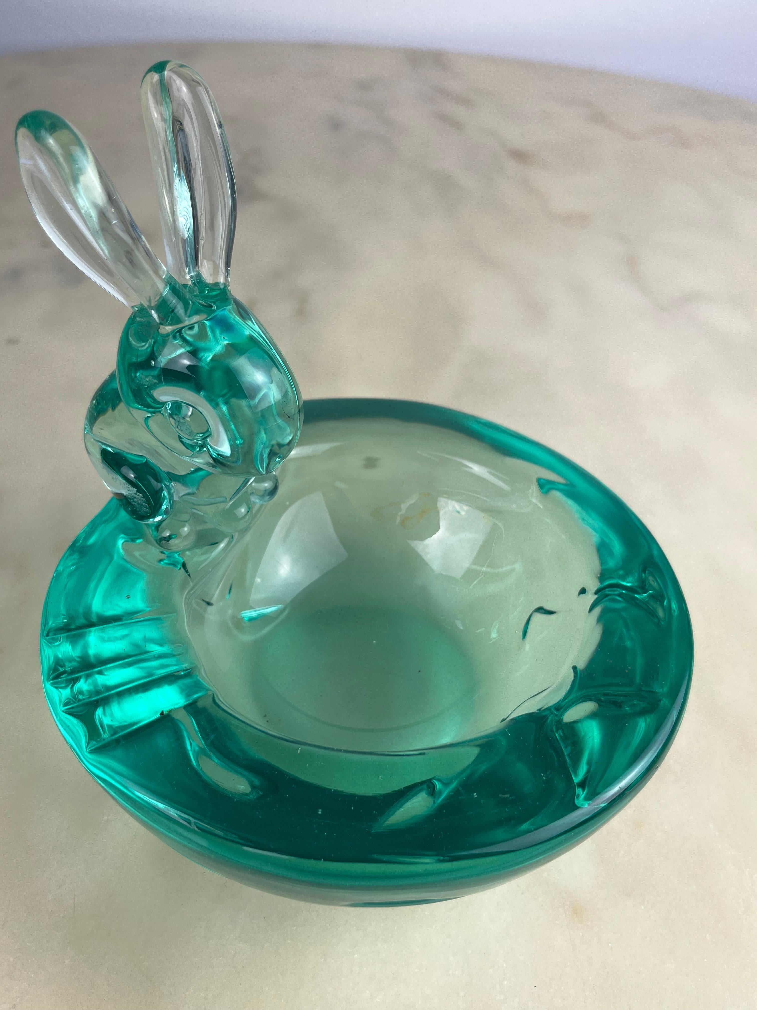 Mid-Century Murano Glass Ashtray/Valet Tray, Italy, 1950s In Good Condition For Sale In Palermo, IT