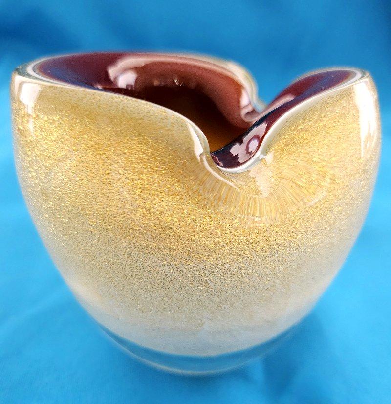 Murano Glas Barbini, Seguso, oder Barovier & Toso, w/Gold Polveri - CLOSING SALE im Angebot 3