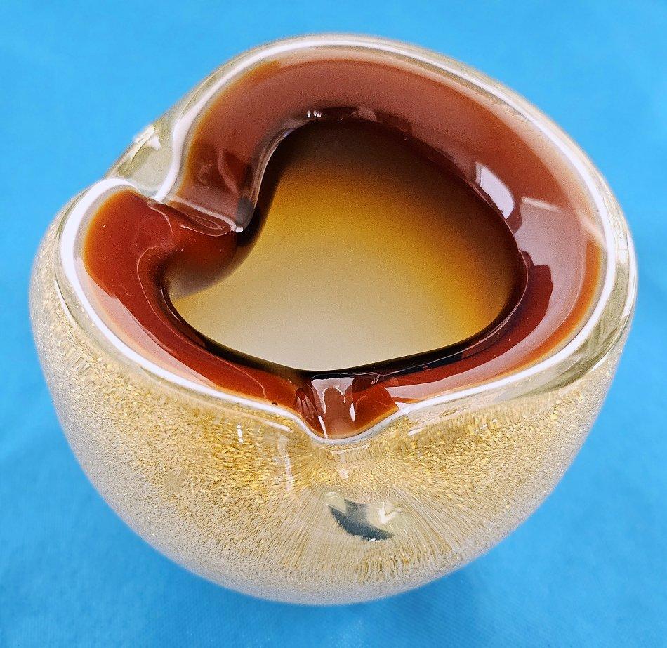 Murano Glas Barbini, Seguso, oder Barovier & Toso, w/Gold Polveri - CLOSING SALE (Italienisch) im Angebot