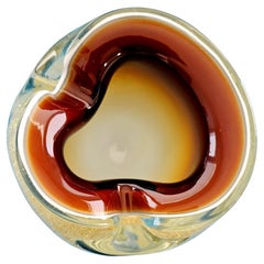 Murano Glass Barbini, Seguso, or Barovier & Toso, w/Gold Polveri