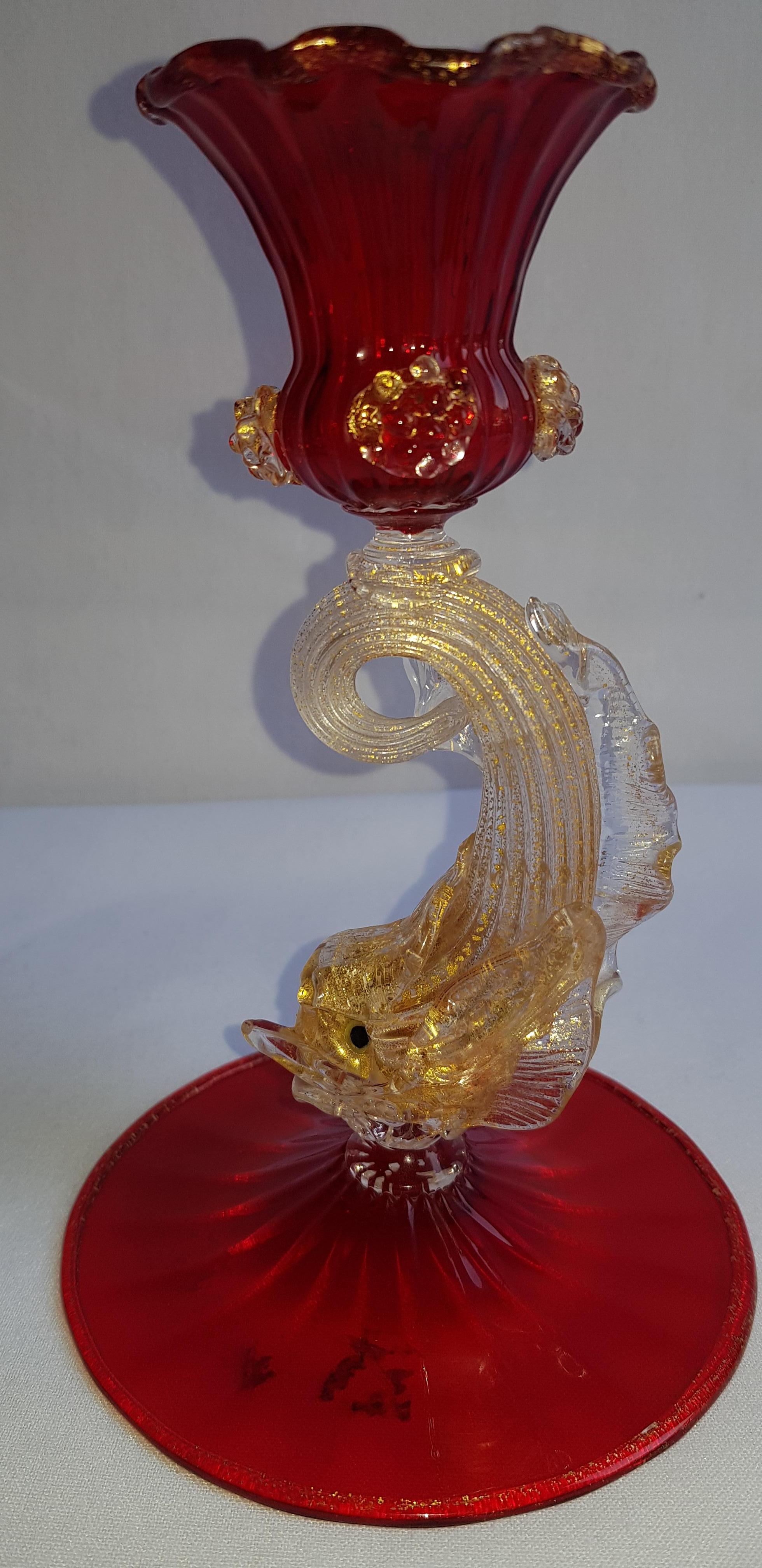 Murano Glass Barovier and Toso Set with Gold Leaf For Sale 7