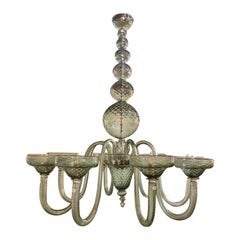 Lampadario in vetro di Murano stile Barovier Greene & Greene
