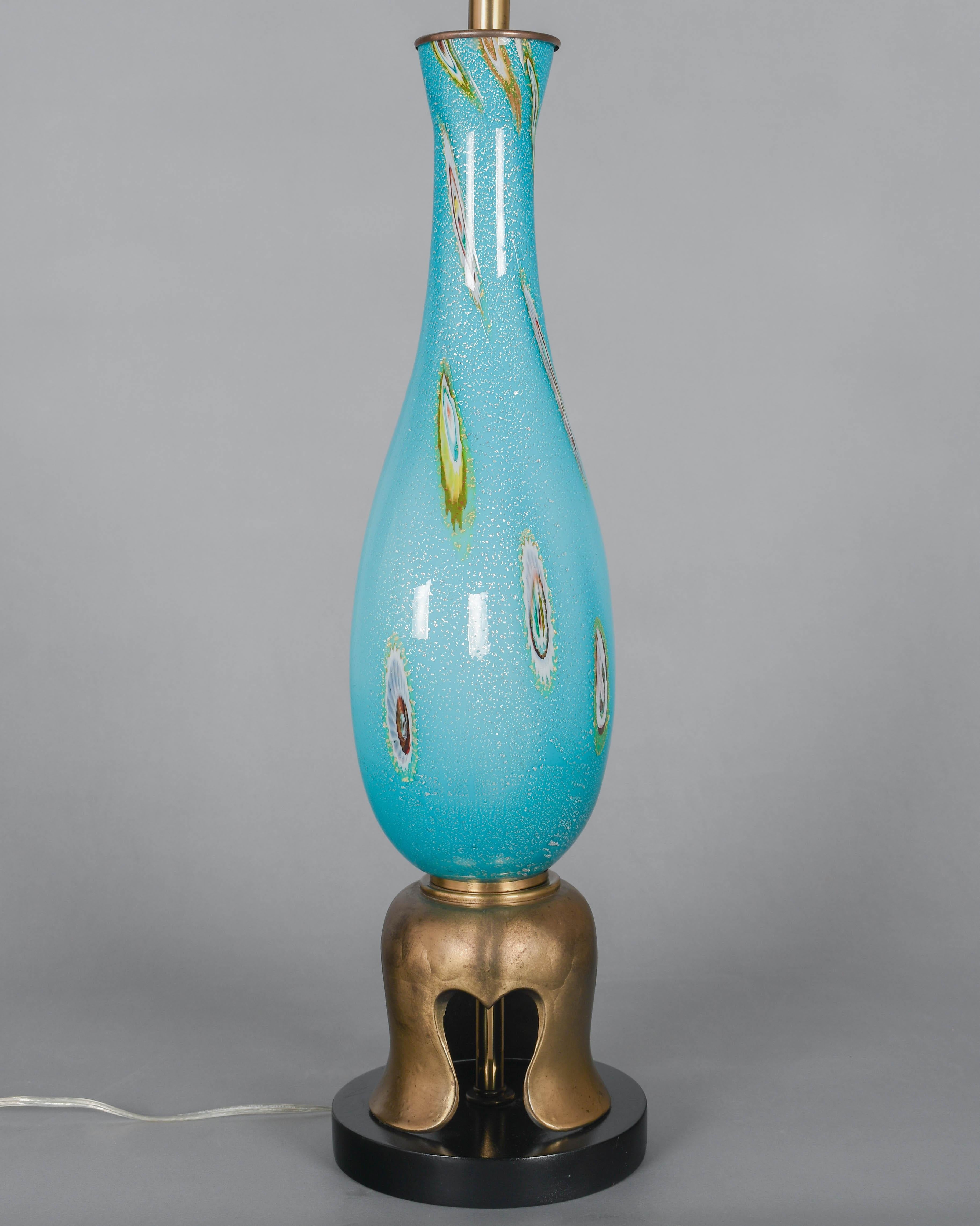 Lámpara Barovier & Toso de cristal de Murano Moderno de mediados de siglo en venta