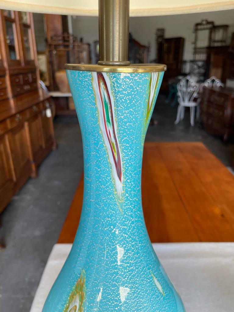 Murano Glass Barovier & Toso Lamp Pair For Sale 7