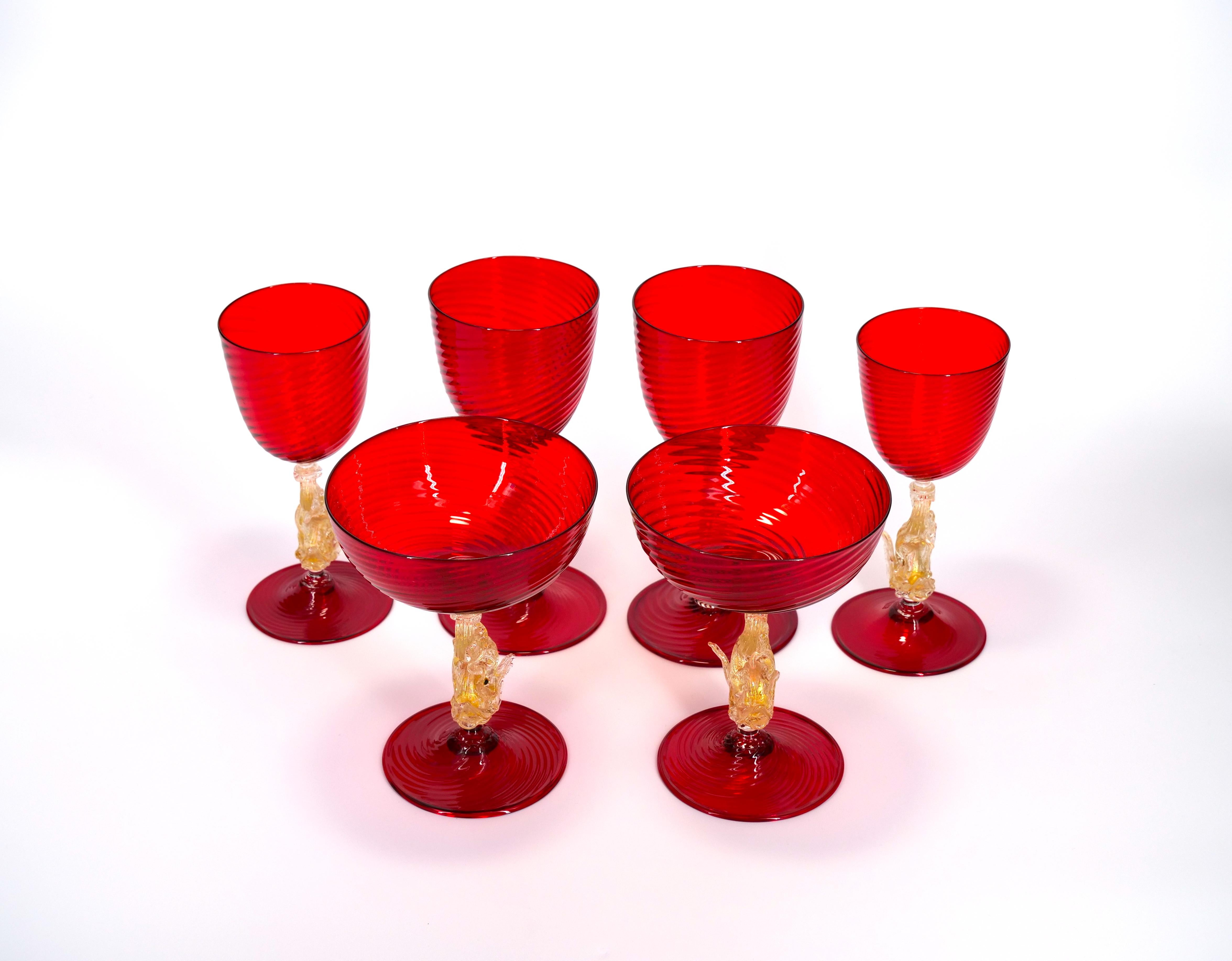 Murano Glass Barware / Tableware Set 4