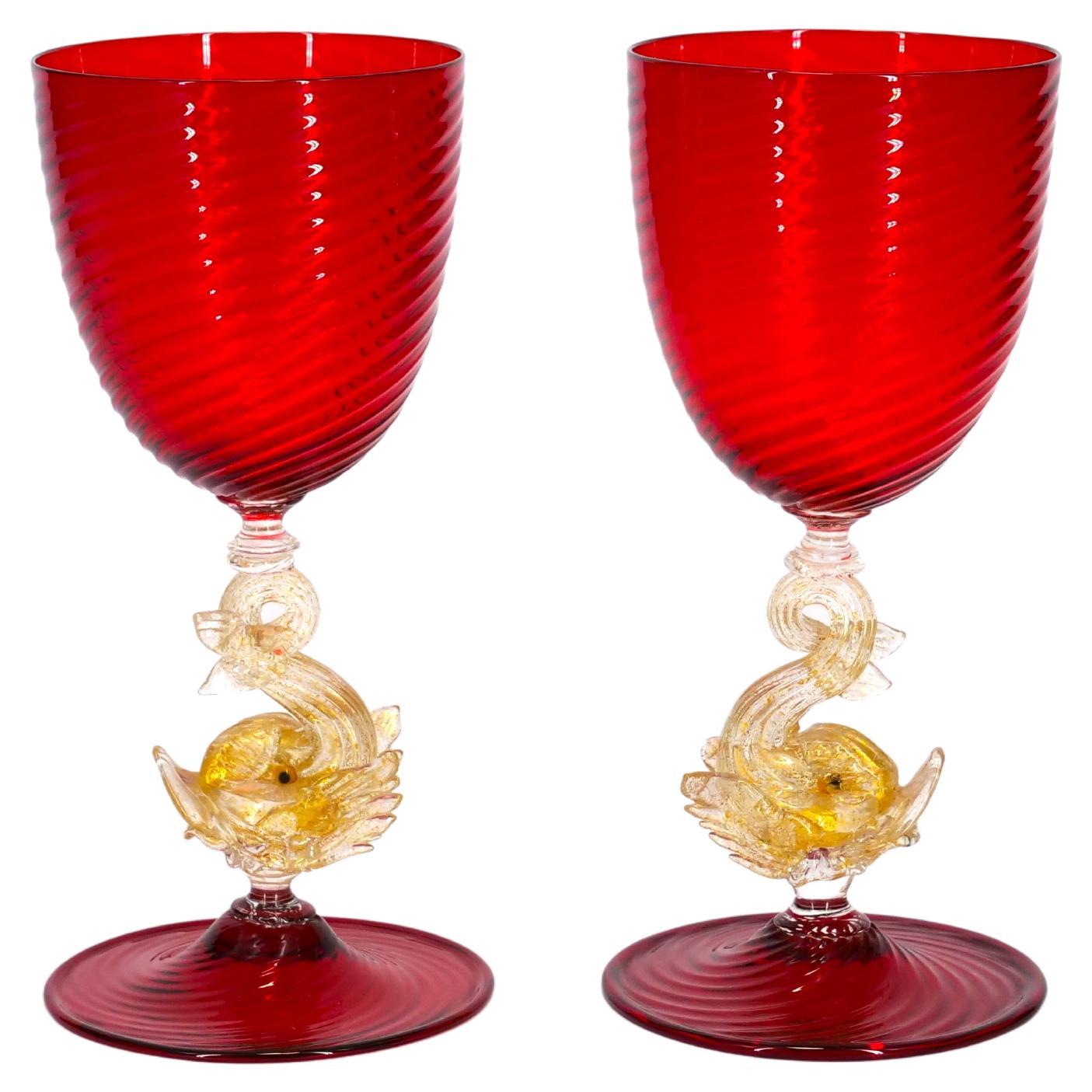 Italian Murano Glass Barware / Tableware Set