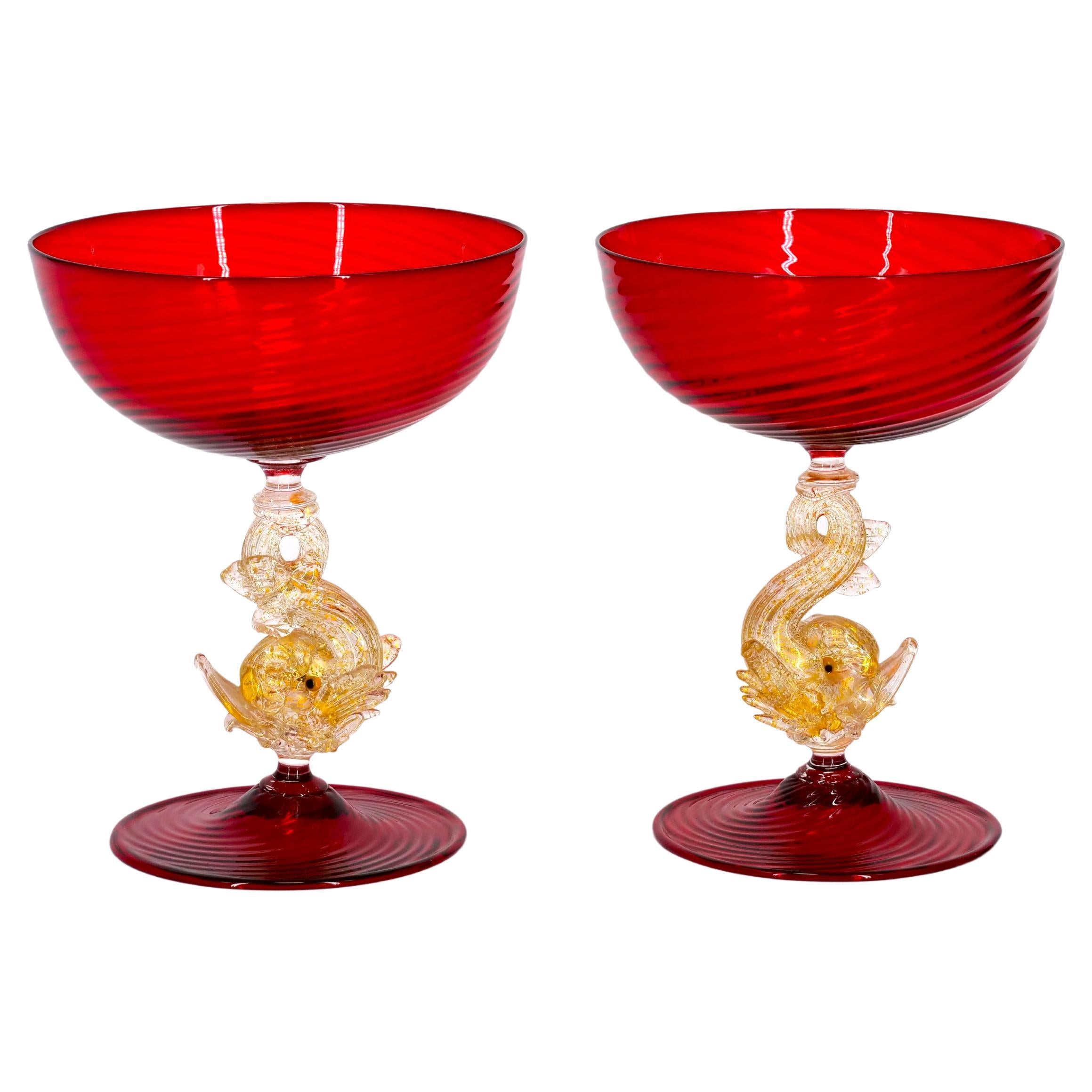 Hand-Crafted Murano Glass Barware / Tableware Set