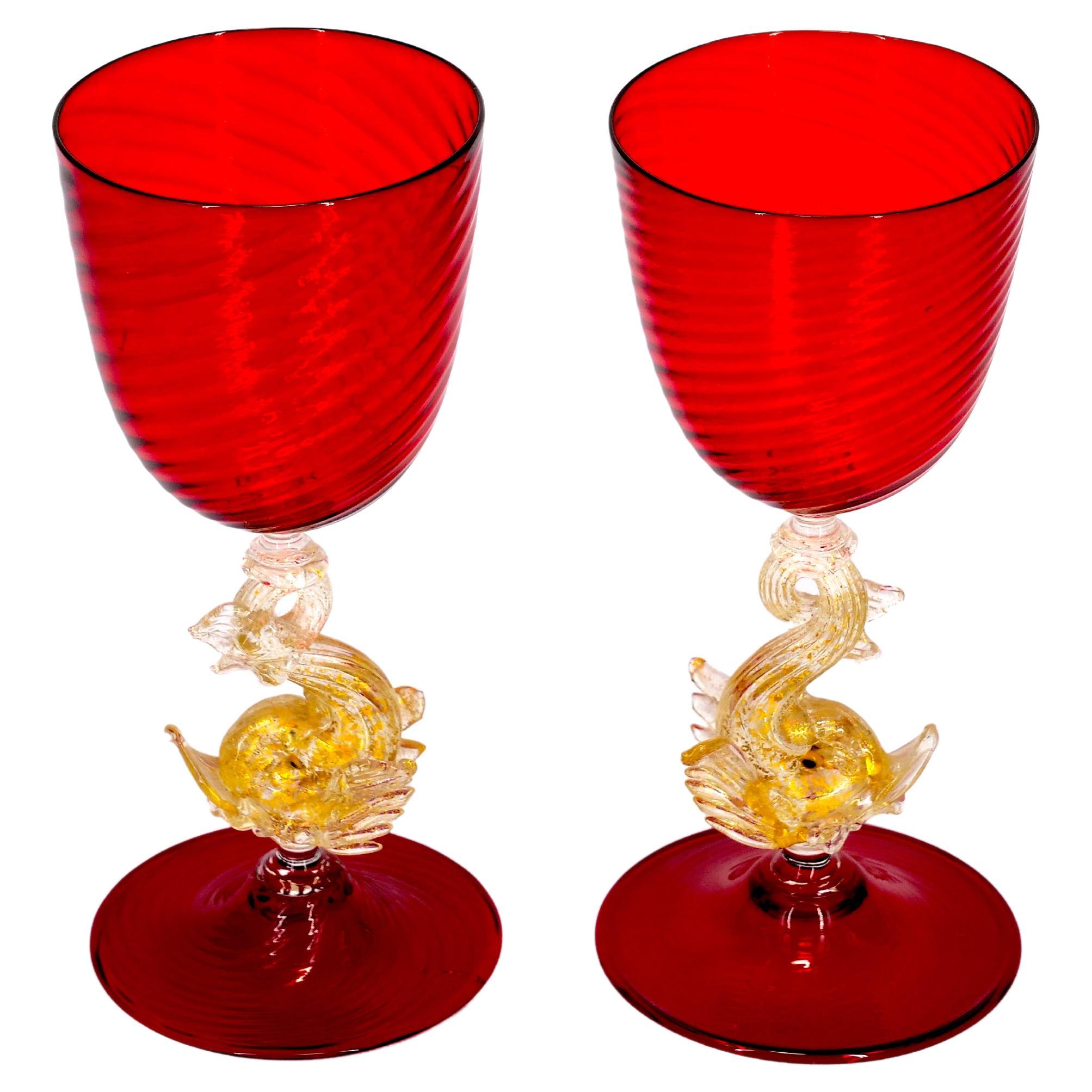 Murano Glass Barware / Tableware Set In Good Condition In Tarry Town, NY