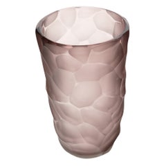 Murano Glass Battuto Amethyst Vase, Modern Design, Italy, 2022