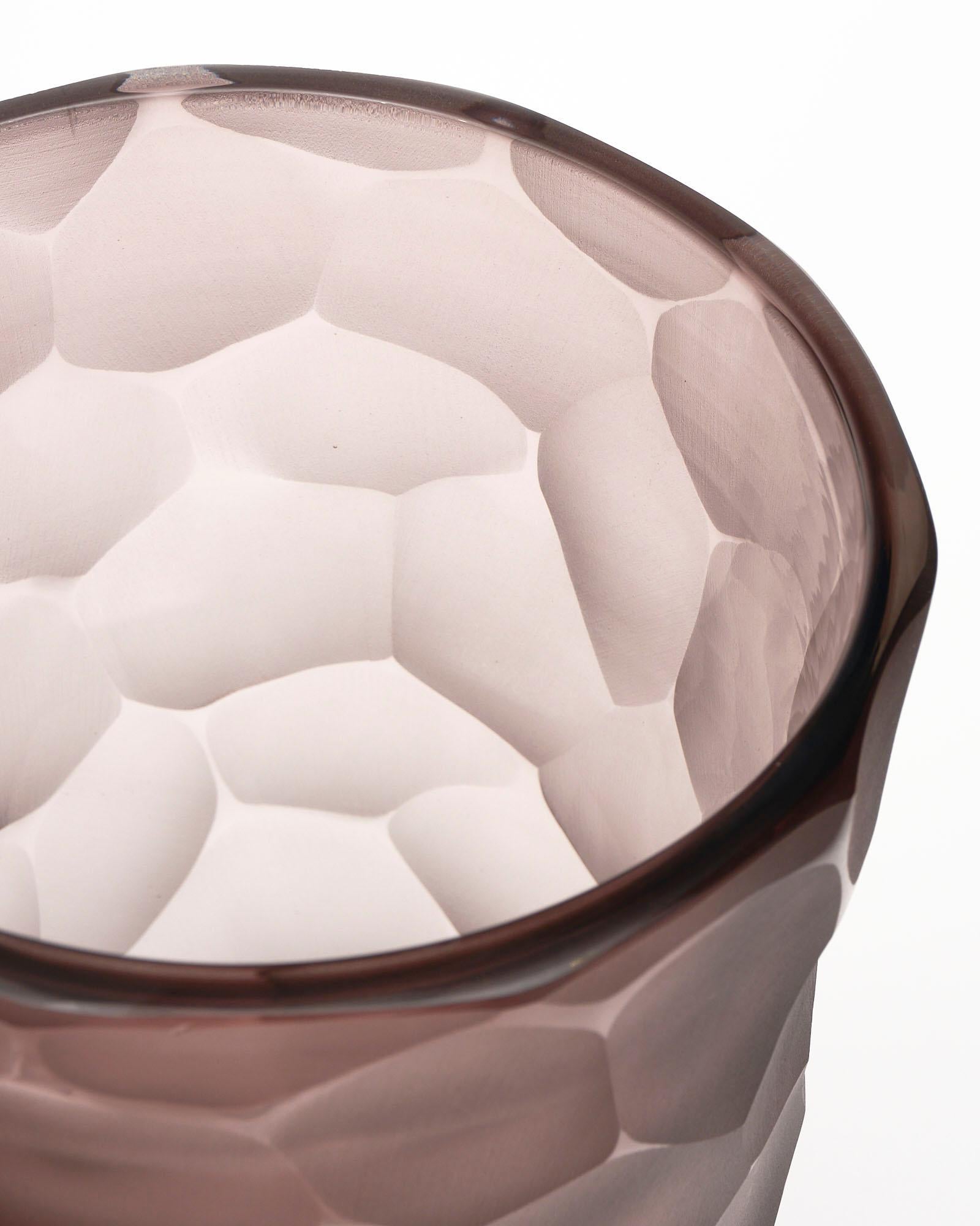 Murano Glass ‘Battuto” Amethyst Vases For Sale 2