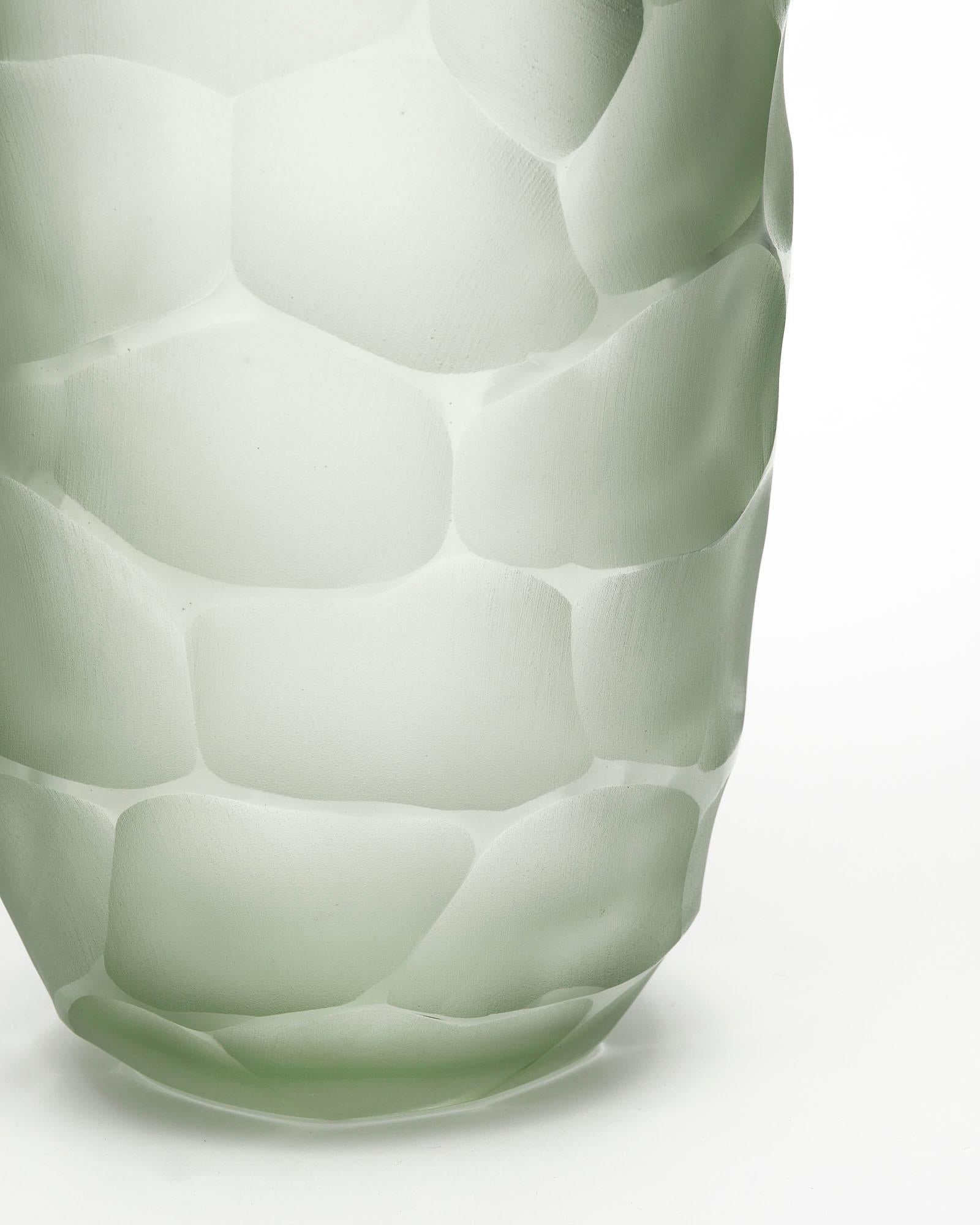 Contemporary Murano Glass “Battuto” Vases For Sale