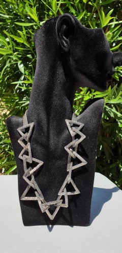 Silver Murano Glass Beaded Fashion Necklace