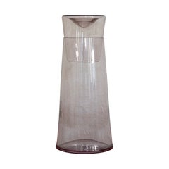 Caraffa da letto e set di bicchieri in vetro di Murano con effetto alessandrite