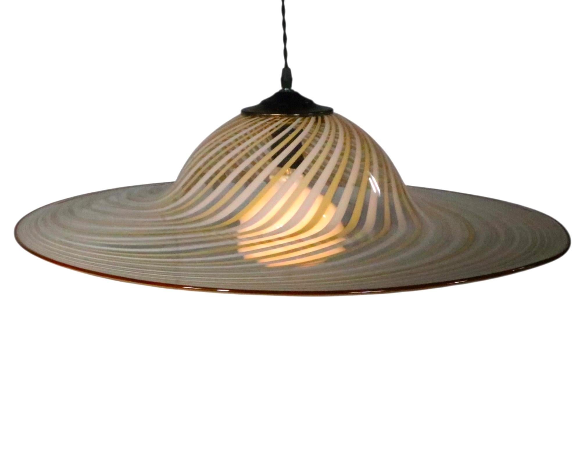 Cristal de Murano  Araña con forma de campana att. a Lino Tagliapidetra c. 1970's en venta 4