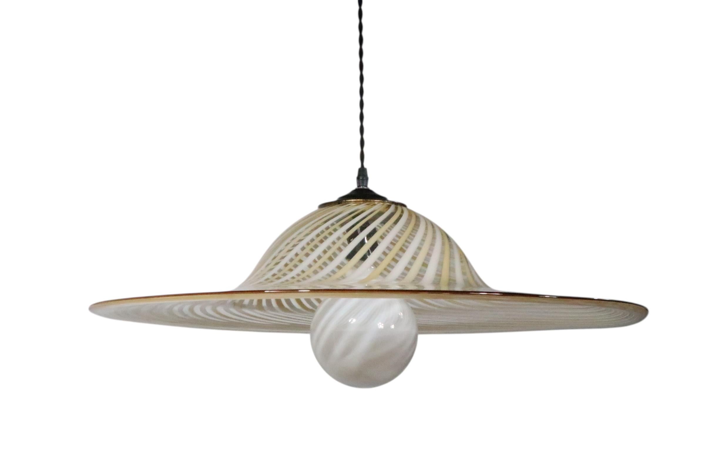 Cristal de Murano  Araña con forma de campana att. a Lino Tagliapidetra c. 1970's en venta 12