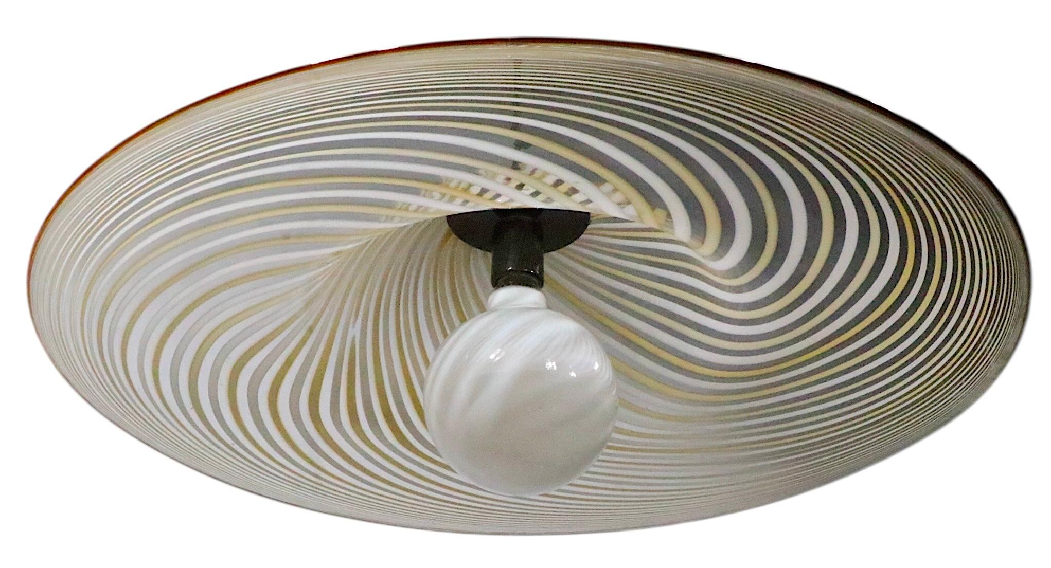 Cristal de Murano  Araña con forma de campana att. a Lino Tagliapidetra c. 1970's Vidrio artístico en venta