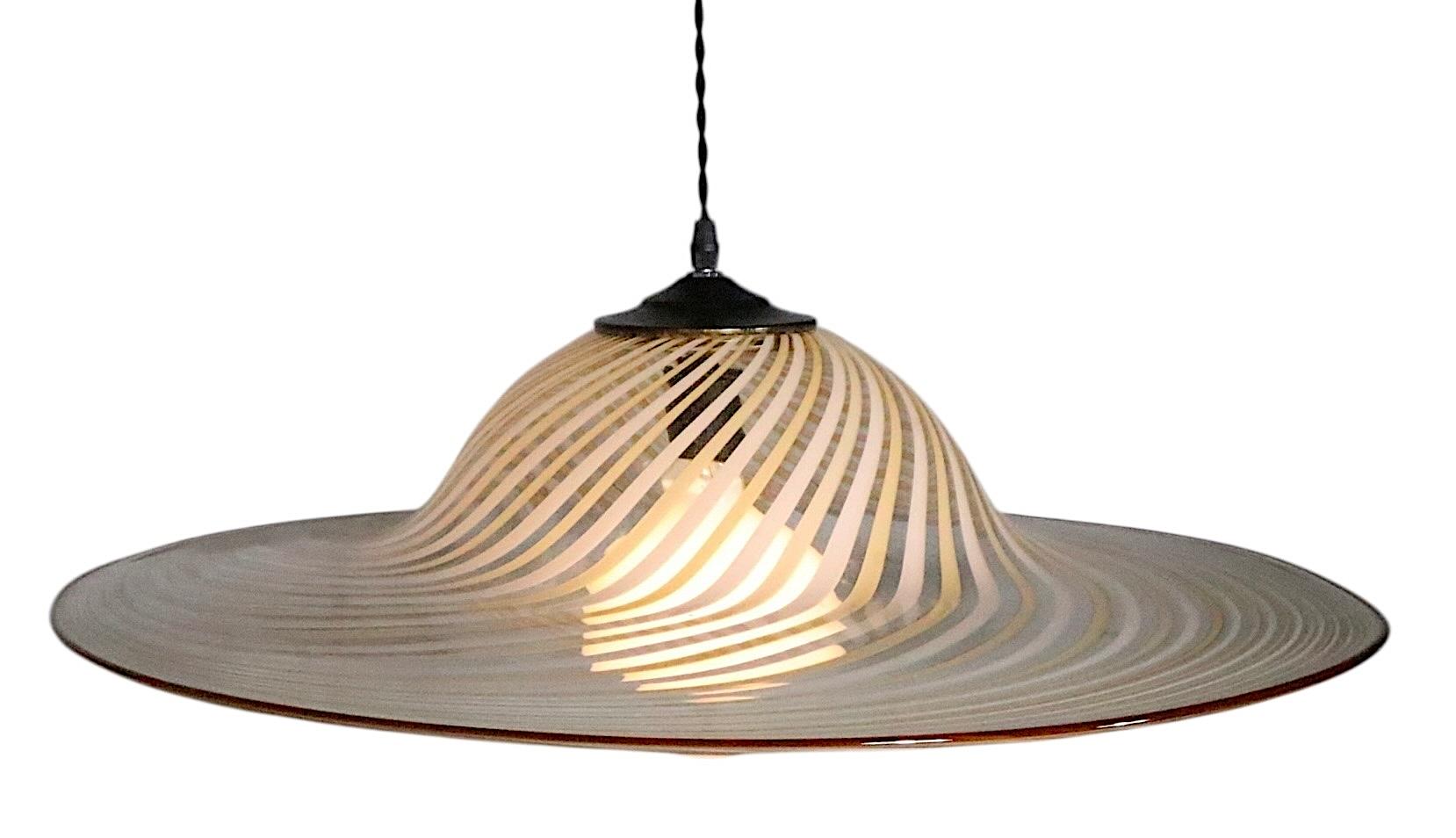 Cristal de Murano  Araña con forma de campana att. a Lino Tagliapidetra c. 1970's en venta 1