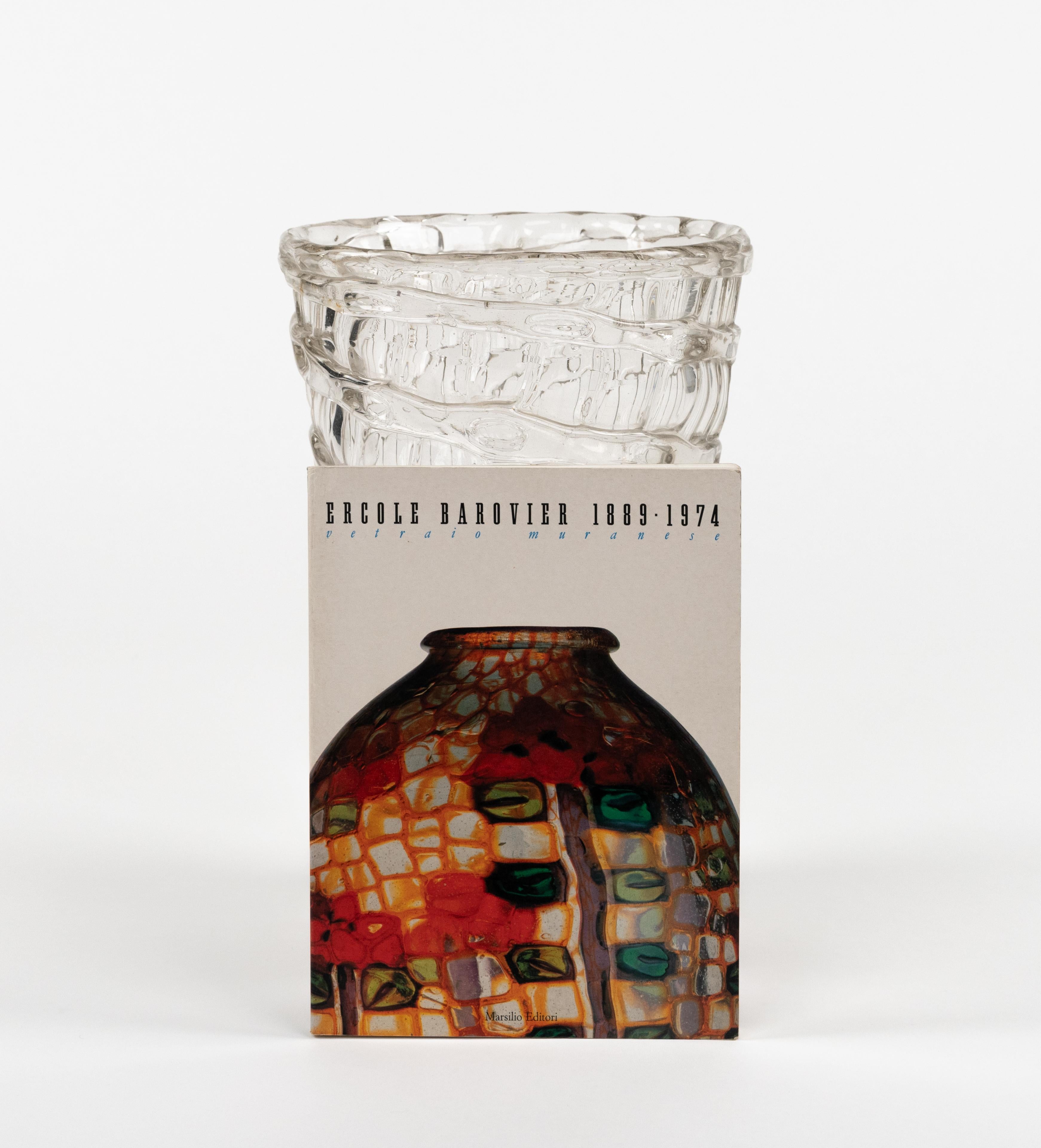 Große Vase aus Muranoglas von Ercole Barovier für Ferro Toso Barovier, Italien 1937 (Mitte des 20. Jahrhunderts) im Angebot