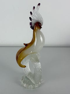 Murano Glass Bird attributed to Barovier & Toso, 1960s
