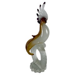 Murano Glass Bird attributed to Barovier & Toso, 1960s
