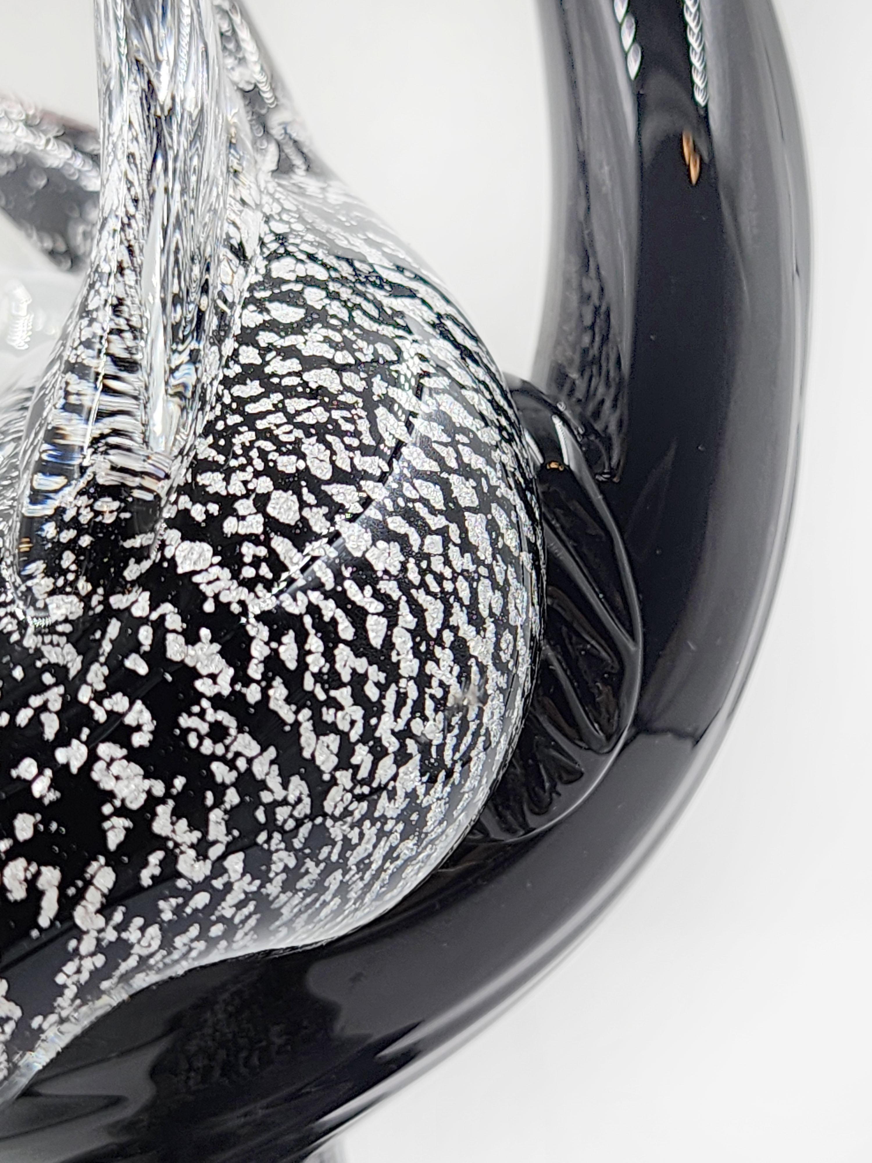Postmoderne Sculpture d'oiseau en verre de Murano des années 1960 en vente