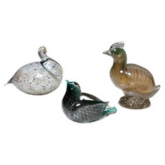 Murano Glass Birds by Alfredo Barbini / VAMSA