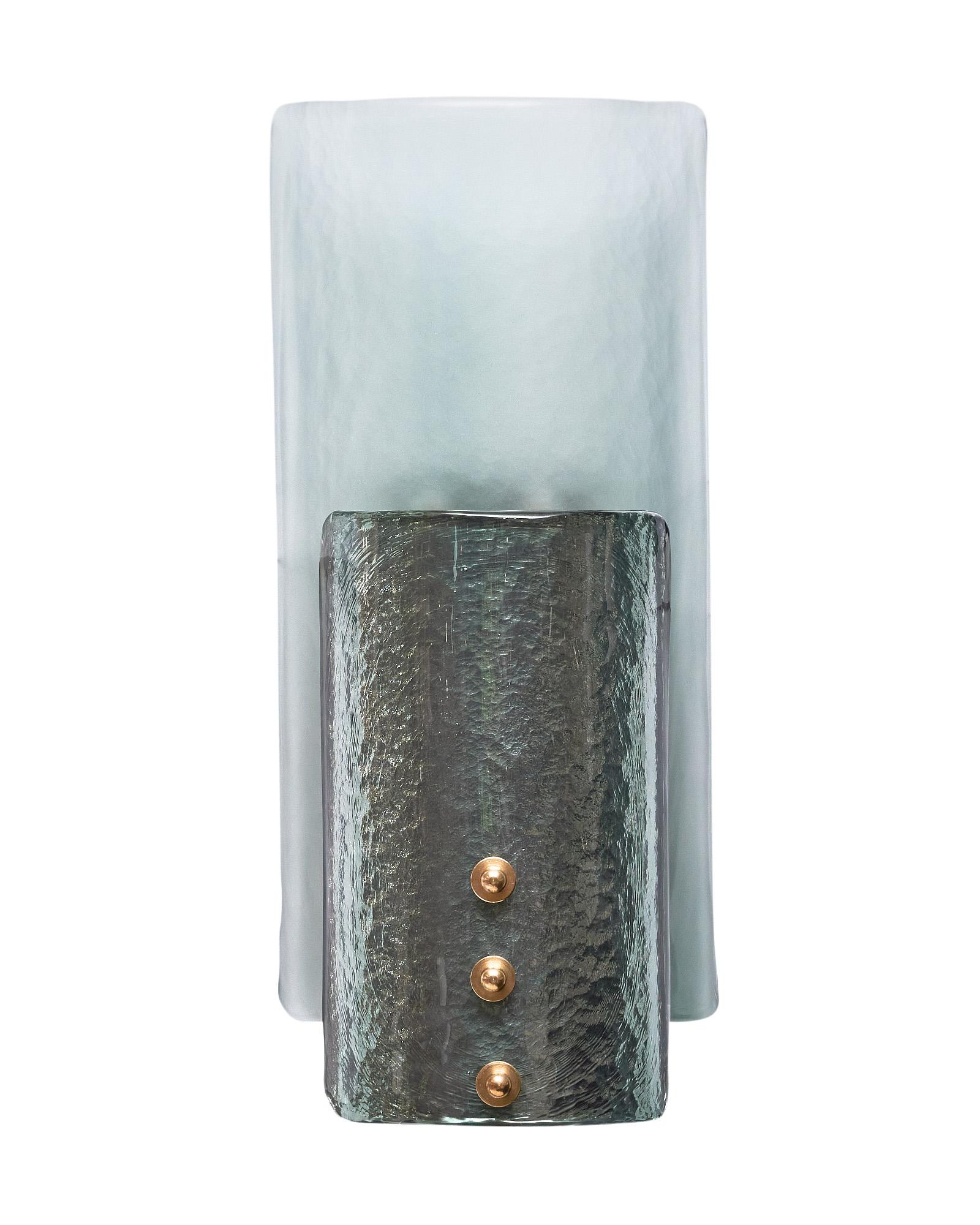 Murano Glass “Bleu Pétrole” Sconces For Sale 3